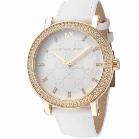 Michael Kors MK MK2985 鑽框 皮錶帶 女錶 手錶