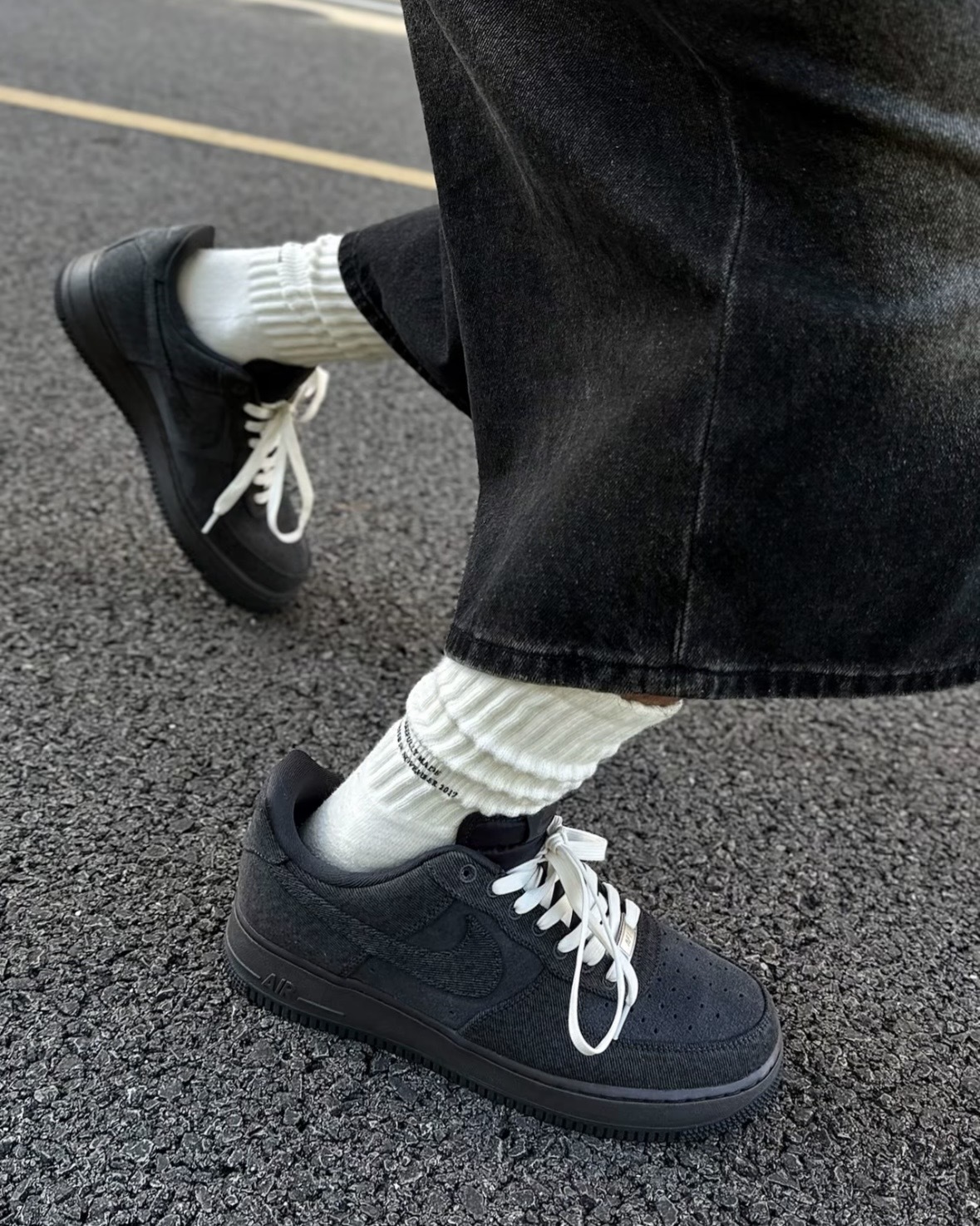 Nike Air Force 1 '07 LV8 AF1 丹寧 牛仔 深灰