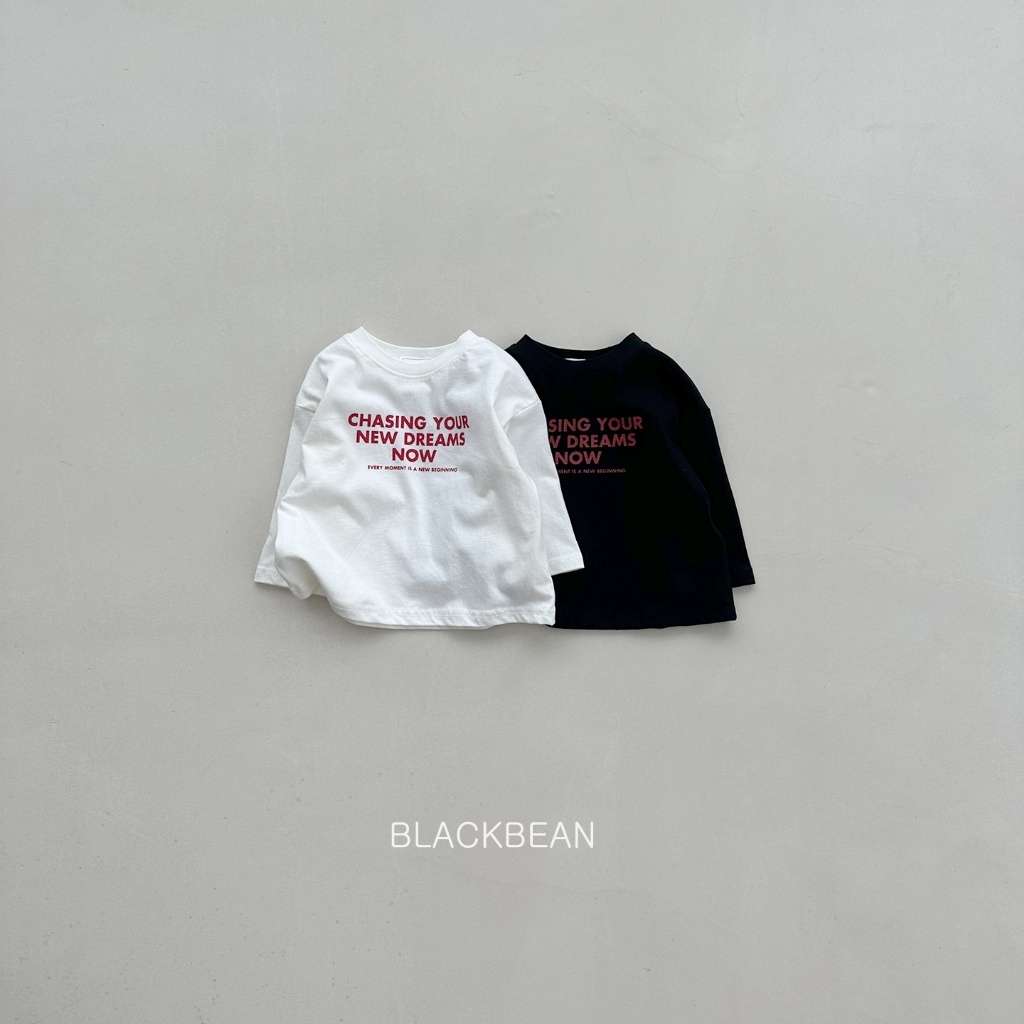 正韓秋BLACKBEAN 小童CHASING YOUR NEW DREAM上衣