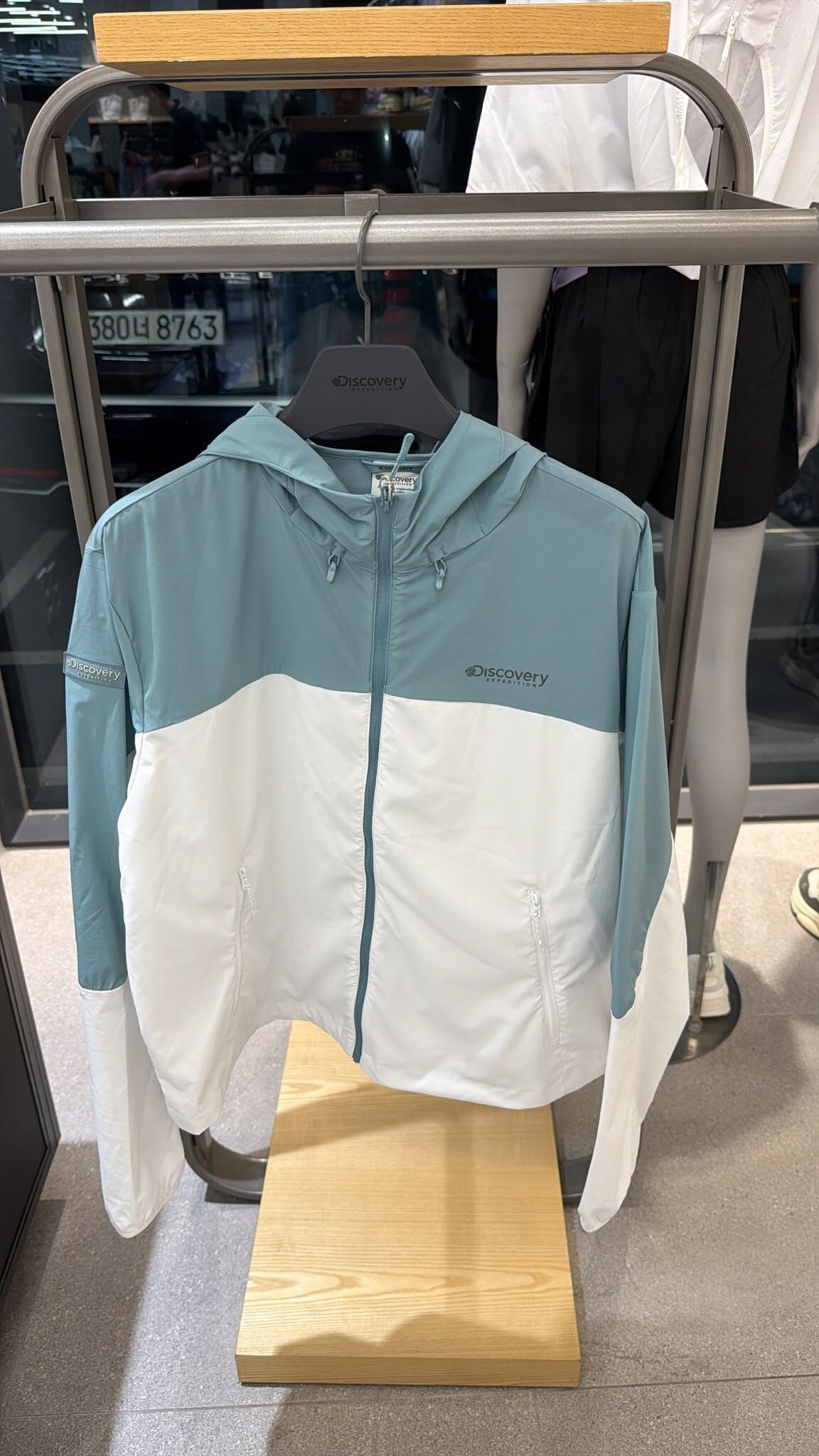 VG41 Discovery EXPEDITION 長袖薄風褸拼色外套-藍綠色 (DMS) (DWWJ94053GP001)