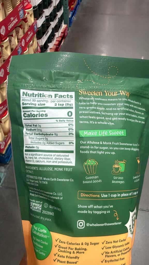 DS109 Whole earth 羅漢果糖28oz EXP:2029.03