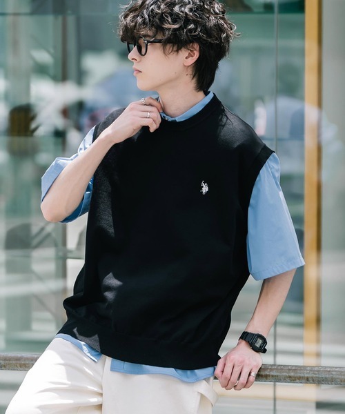 日本 U.S. POLO ASSN. x Rocky Monroe Summer Knit Vest [107111630]