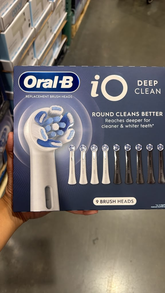 DS124 Oral-B iO Deep Clean 專用微磁電動牙刷替換刷頭9個