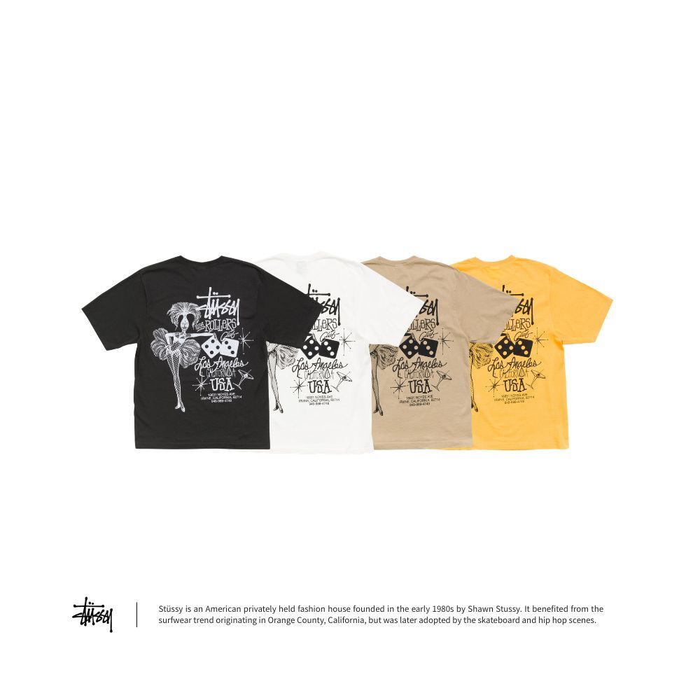 Stussy HIGH ROLLERS TEE 人生贏家短T