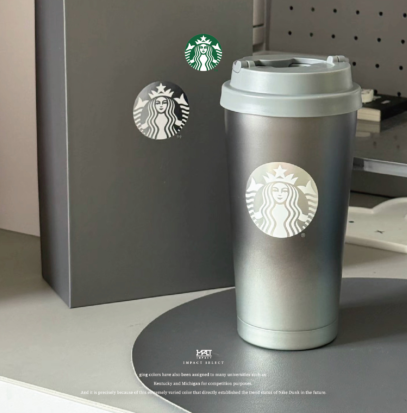 Starbucks 星巴克 銀漸層 銀色 冷淡風 保溫杯 咖啡杯 500ml