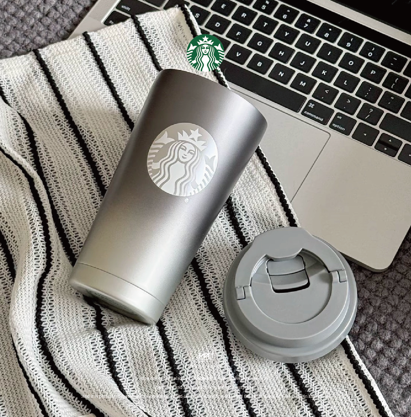 Starbucks 星巴克 銀漸層 銀色 冷淡風 保溫杯 咖啡杯 500ml