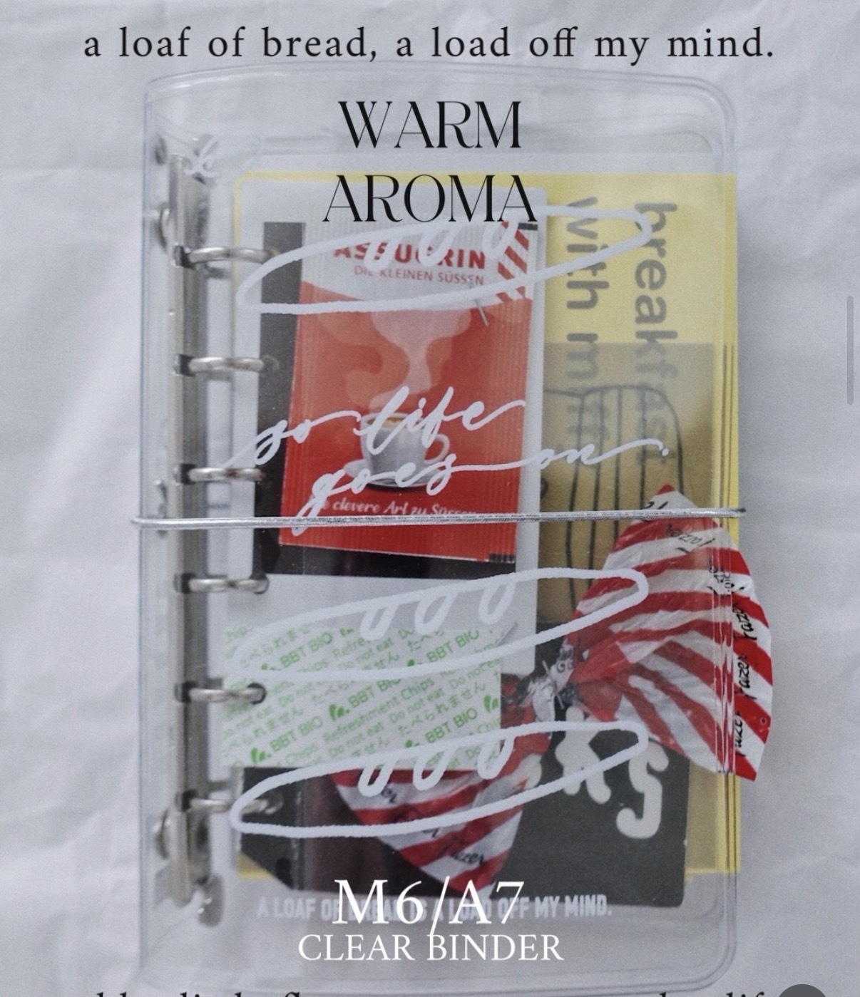 Warm Aroma M6 透明活頁本 ｜茄子先生
