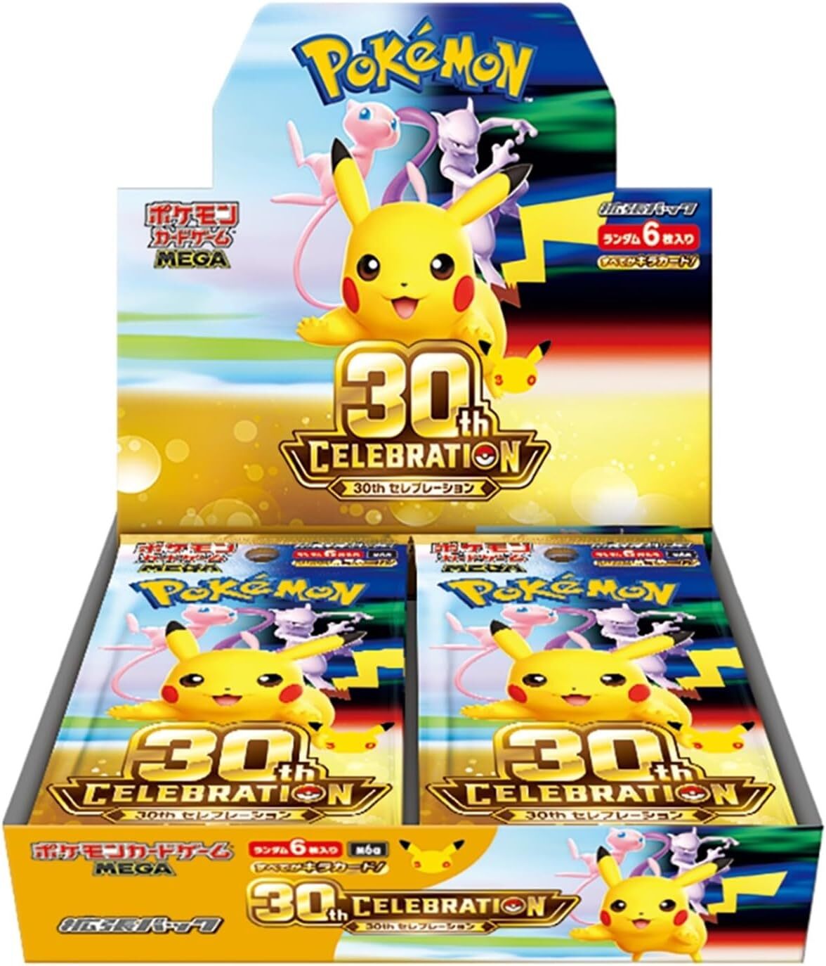 【Luxury】 預購 日本代購 Pokemon 卡牌 全新日版 寶可夢集換式卡牌遊戲 MEGA 擴充包 30週年紀念禮盒 一盒20包 不退換