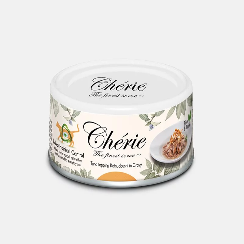 Cherie 法麗 - 高纖吐毛系列 - 吞拿魚佐鰹魚 (黃) 80g