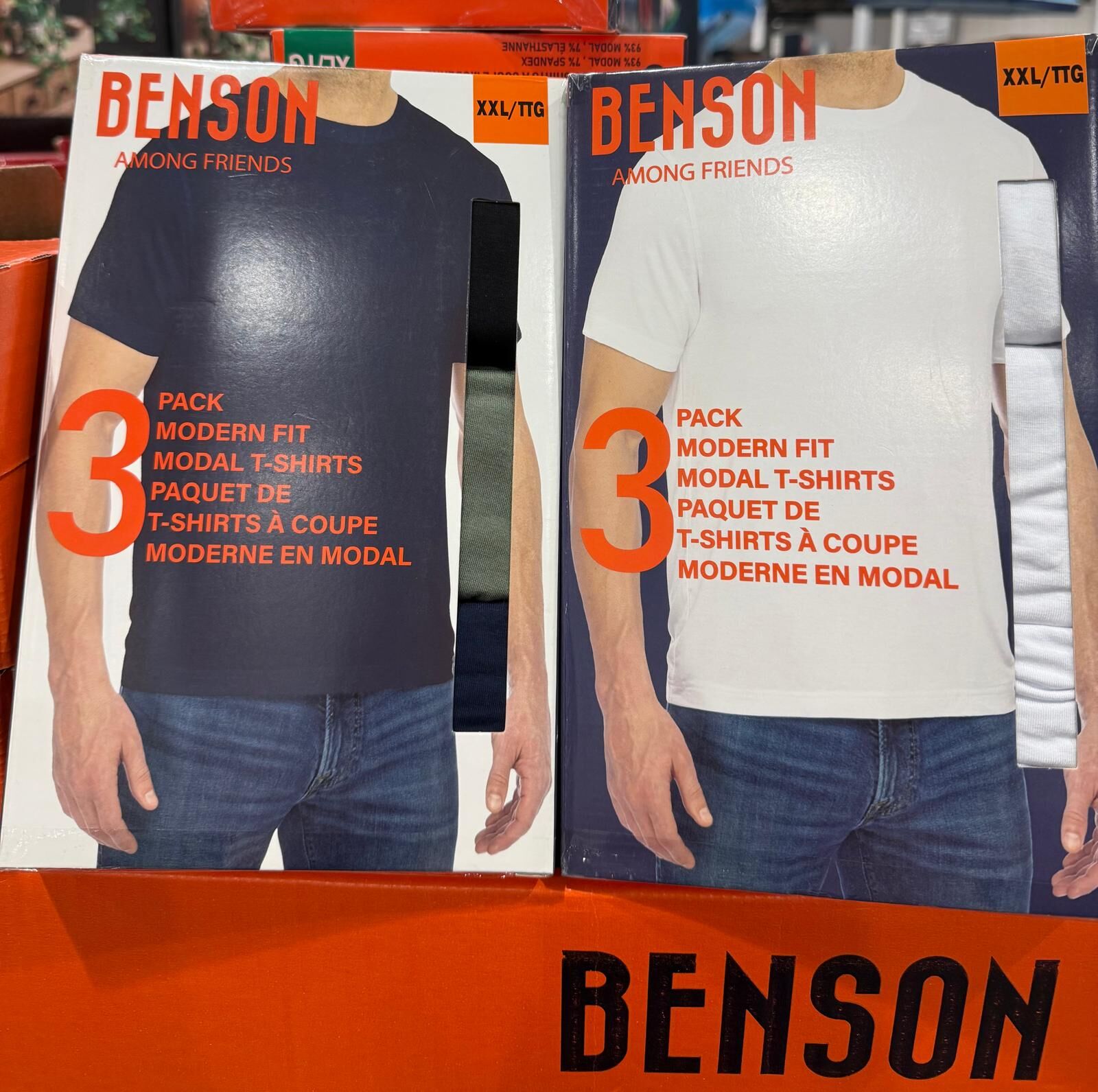 Benson 男裝莫代爾 Tee (1套3件) B34