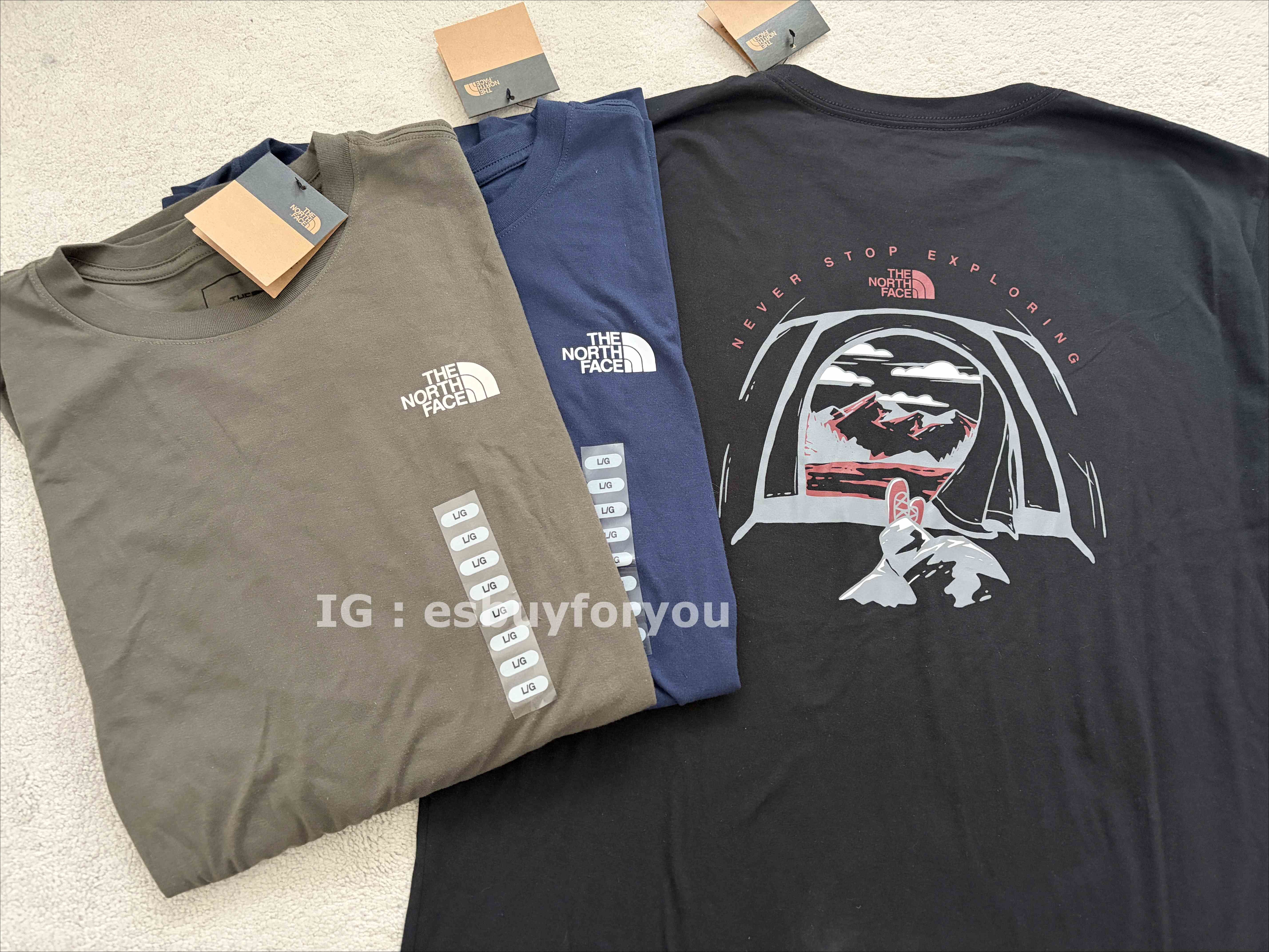 The North Face 男款 正反 露營帳棚圖案 短TEE (3色)