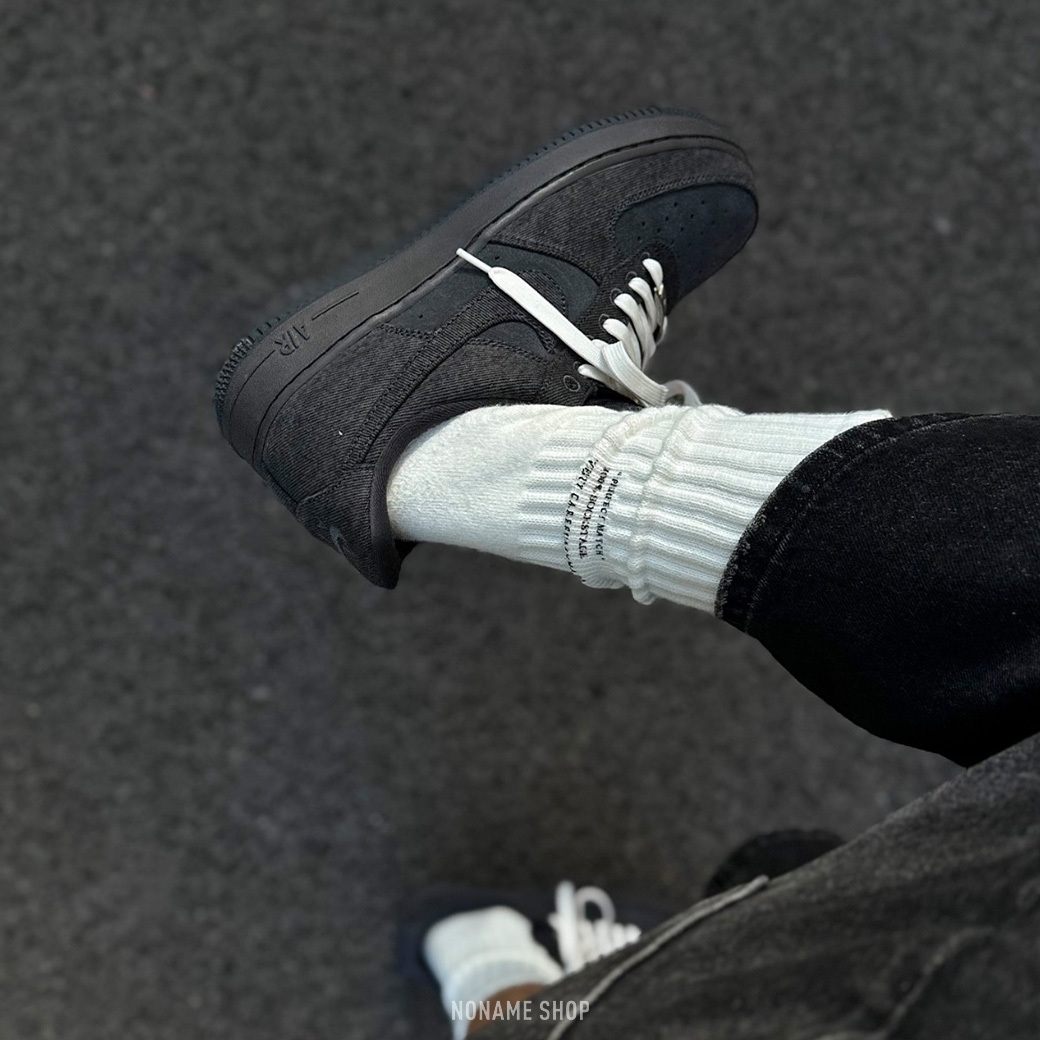 NIKE AIR FORCE 1 Anthracite Denim AF1 做舊 丹寧 牛仔 (男款)