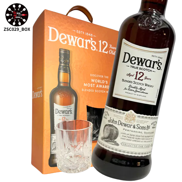 Dewar's 12 Years Old Blended Scotch Whisky 750ml| 帝王12年調和威士忌禮盒