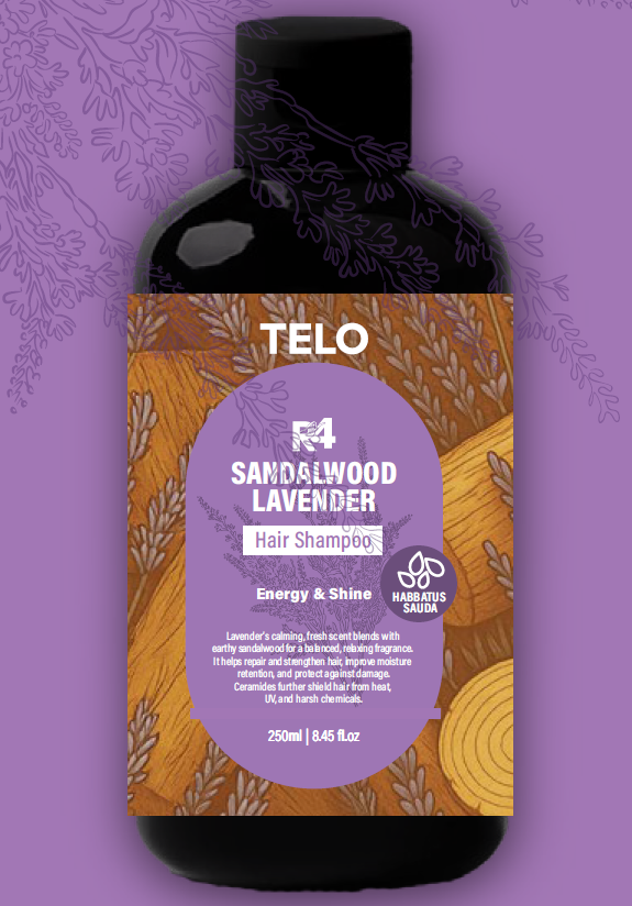 MCT Telo R4 檀香薰衣草洗髮露250ml *提升能量*
