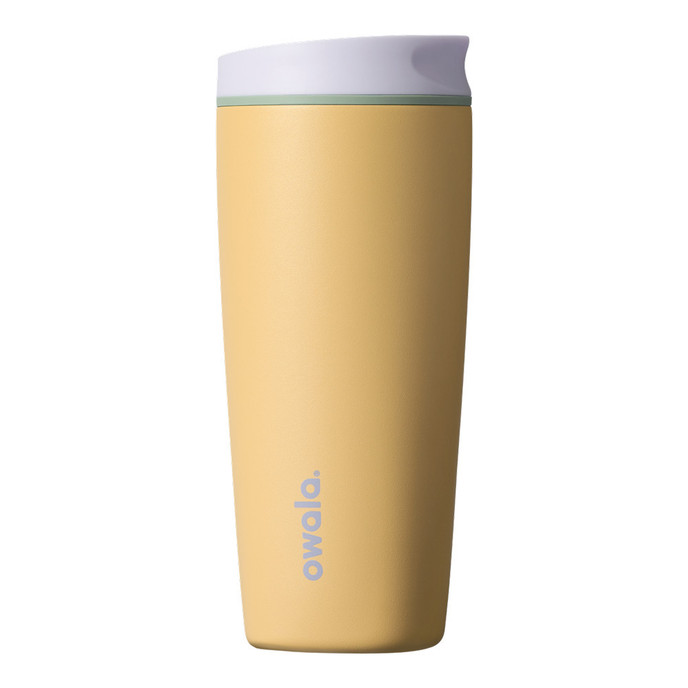 OWALA SmoothSip Slider 不鏽鋼保溫保冷咖啡隨行杯 590ml【7款款式】