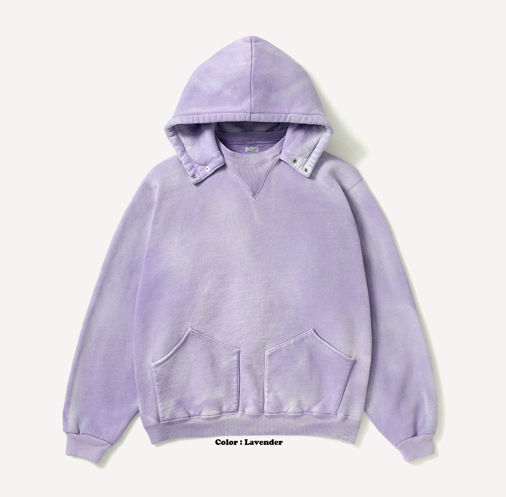 A.PRESSE 2026 A/W VINTAGE ATTACHED SNAP HOOD SWEAT PARKA (26AAP-05-13) - PRE ORDER ITEM (預訂中)