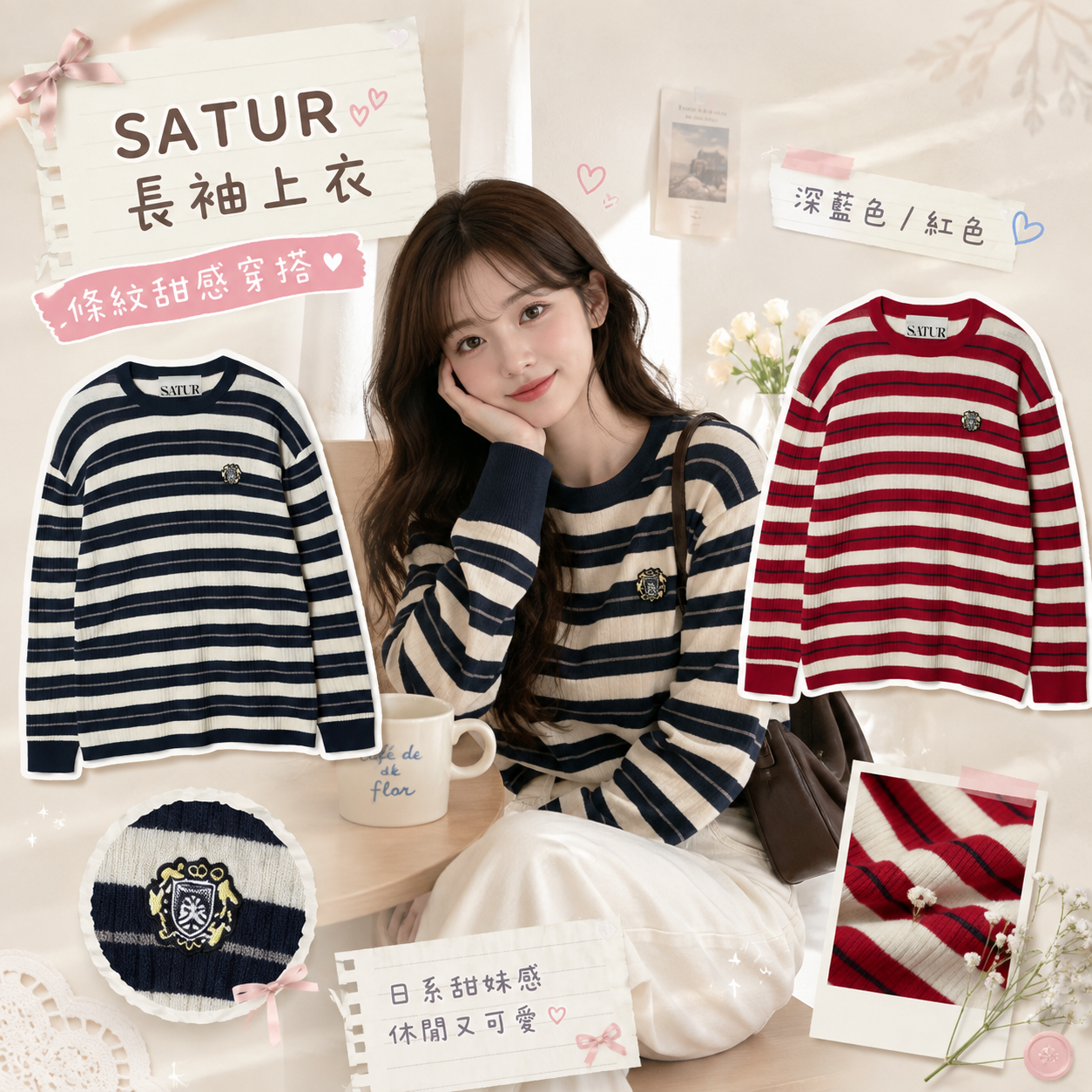 【預購】SATUR ZKR082105 長袖上衣