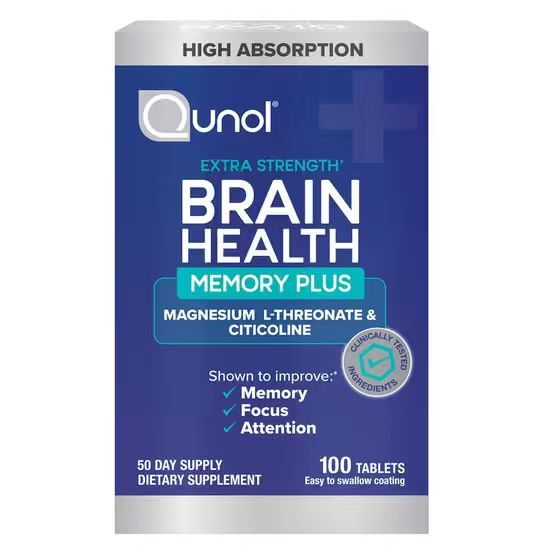 【預購】Qunol H0822100 Brain Health Memory Plus (100粒裝)