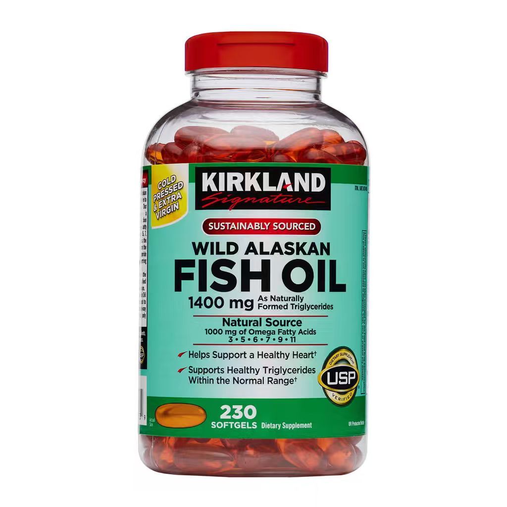 【預購】Kirkland Signature H0822102 阿拉斯加野生魚油膠囊 (1400mg/230粒裝)