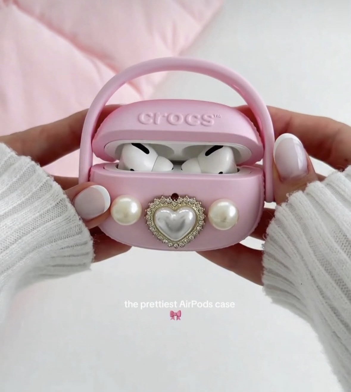 <搞怪有理因為超可愛阿🩷> CROCS AirPods  Compatible Case 洞洞鞋保護套 洞洞鞋 耳機保護殼  寶寶粉 寶寶藍 酷酷黑