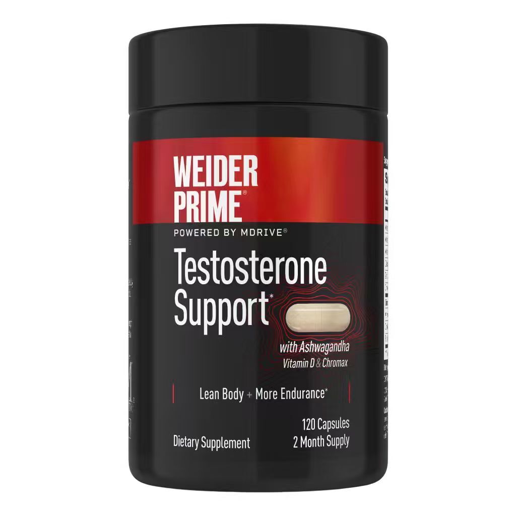 【預購】Weider H0822104 Prime Testosterone Support 睾酮素支持膠囊 (120粒裝)