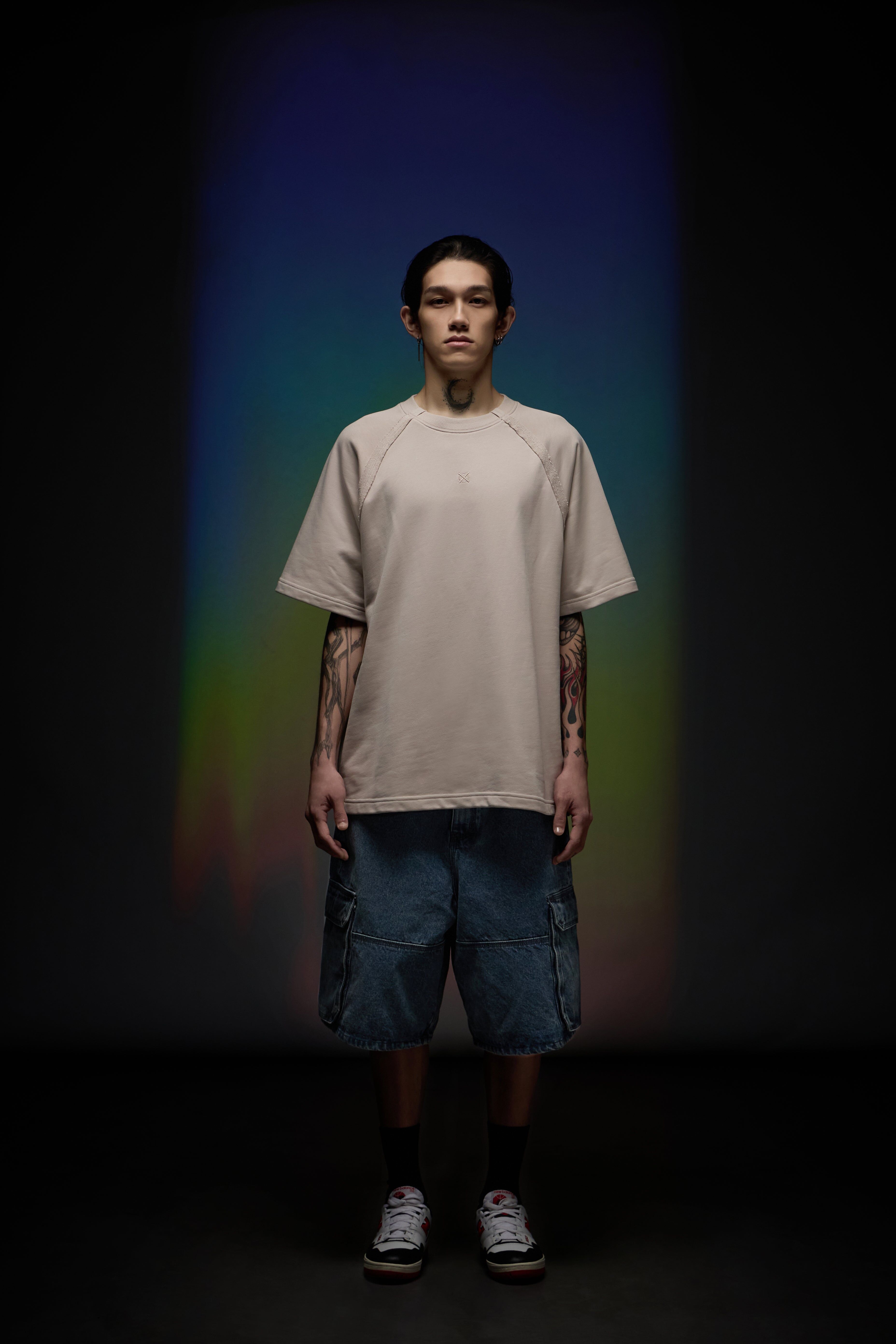 刷舊水洗丹寧百慕達短褲｜Denim Bermuda Shorts