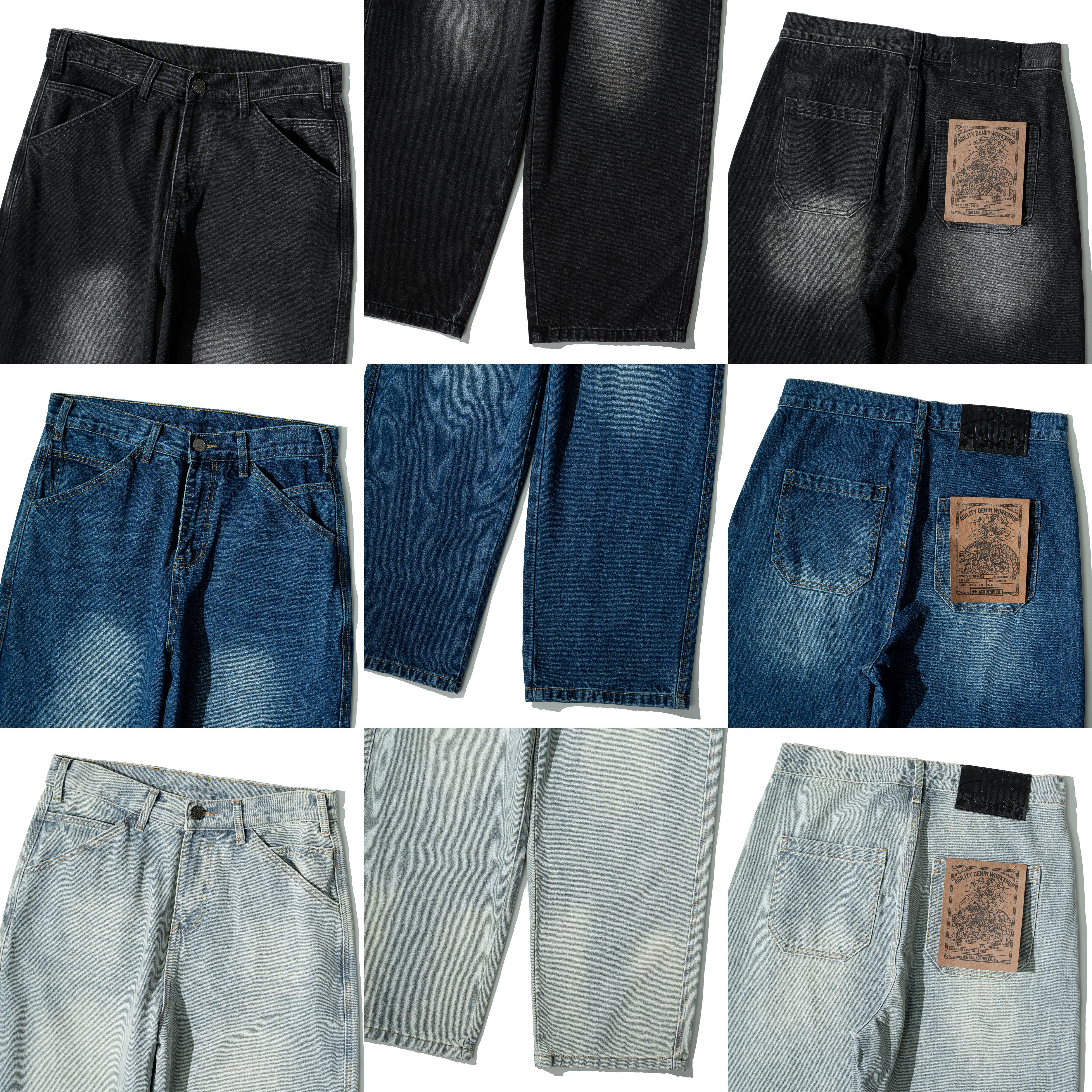 AGILITY Straight Denim Jeans 直筒版型 牛仔長褲 [BA-508]