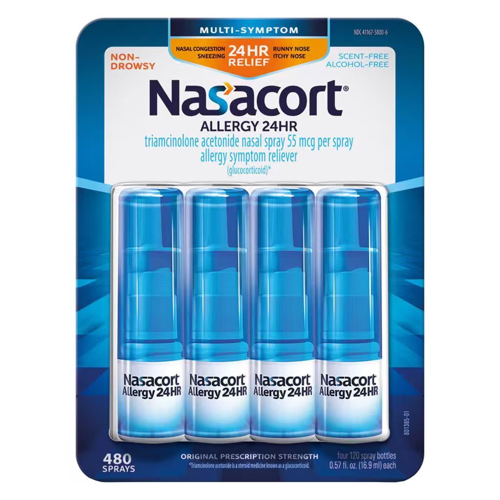 【預購】Nasacort Allergy 24HR H0822109 抗敏鼻噴劑 (4支裝/480噴)