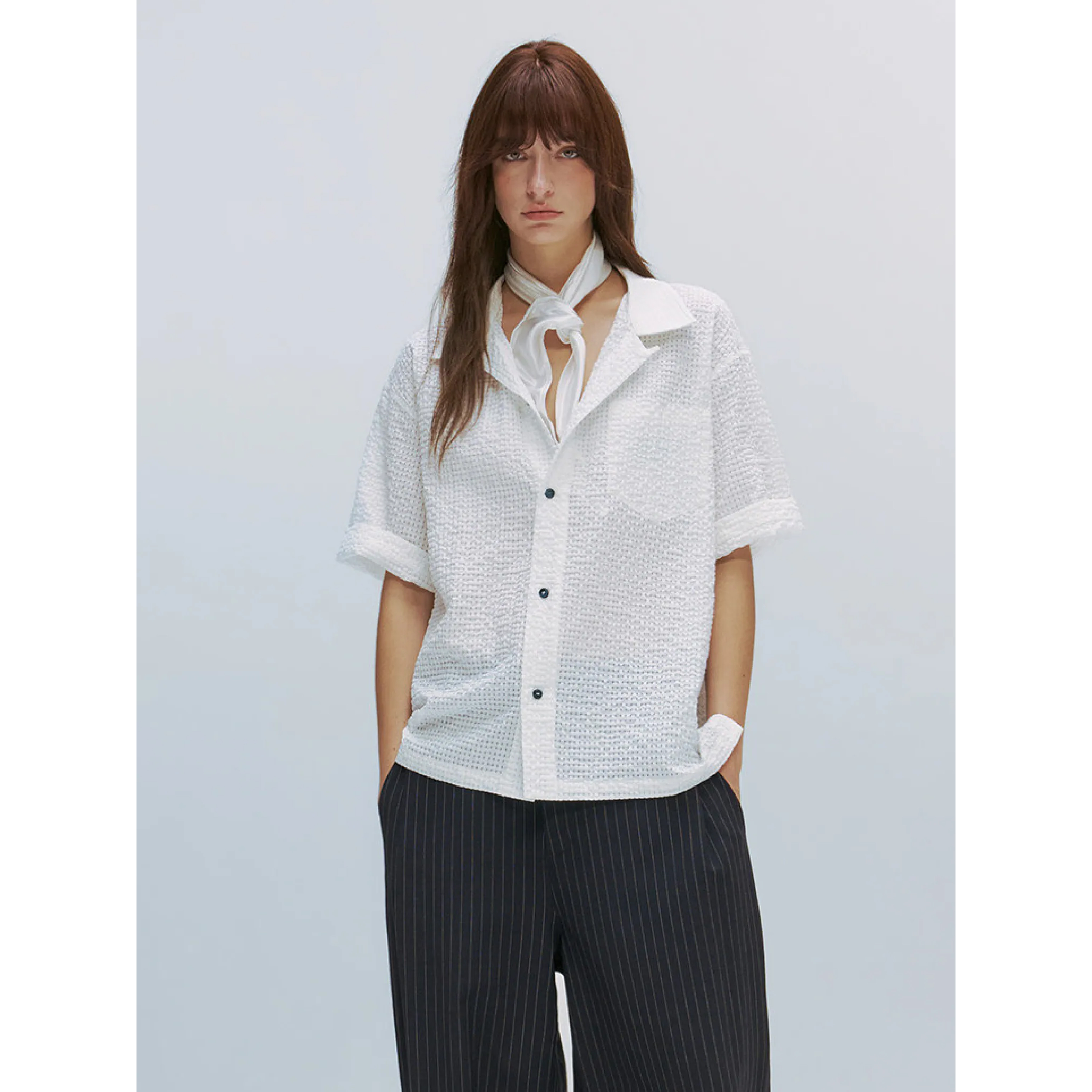 TANOXI Japan Fabric Shirts 日本布料 棉麻 短袖襯衫 [TNX-S110]