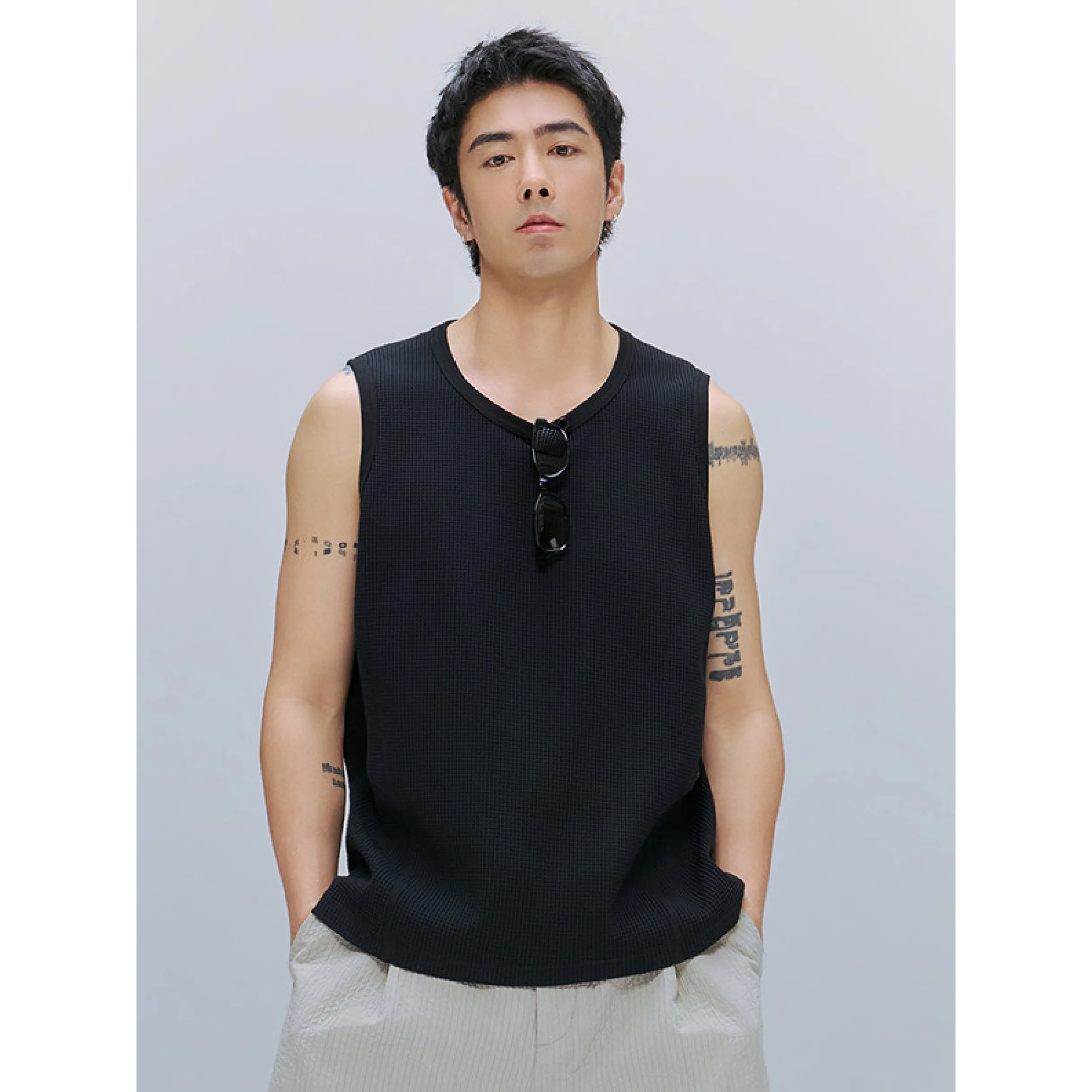 TANOXI SOLOTEX® Waffle Tank Top 華夫格 吸濕速乾背心 [TNX-V081]