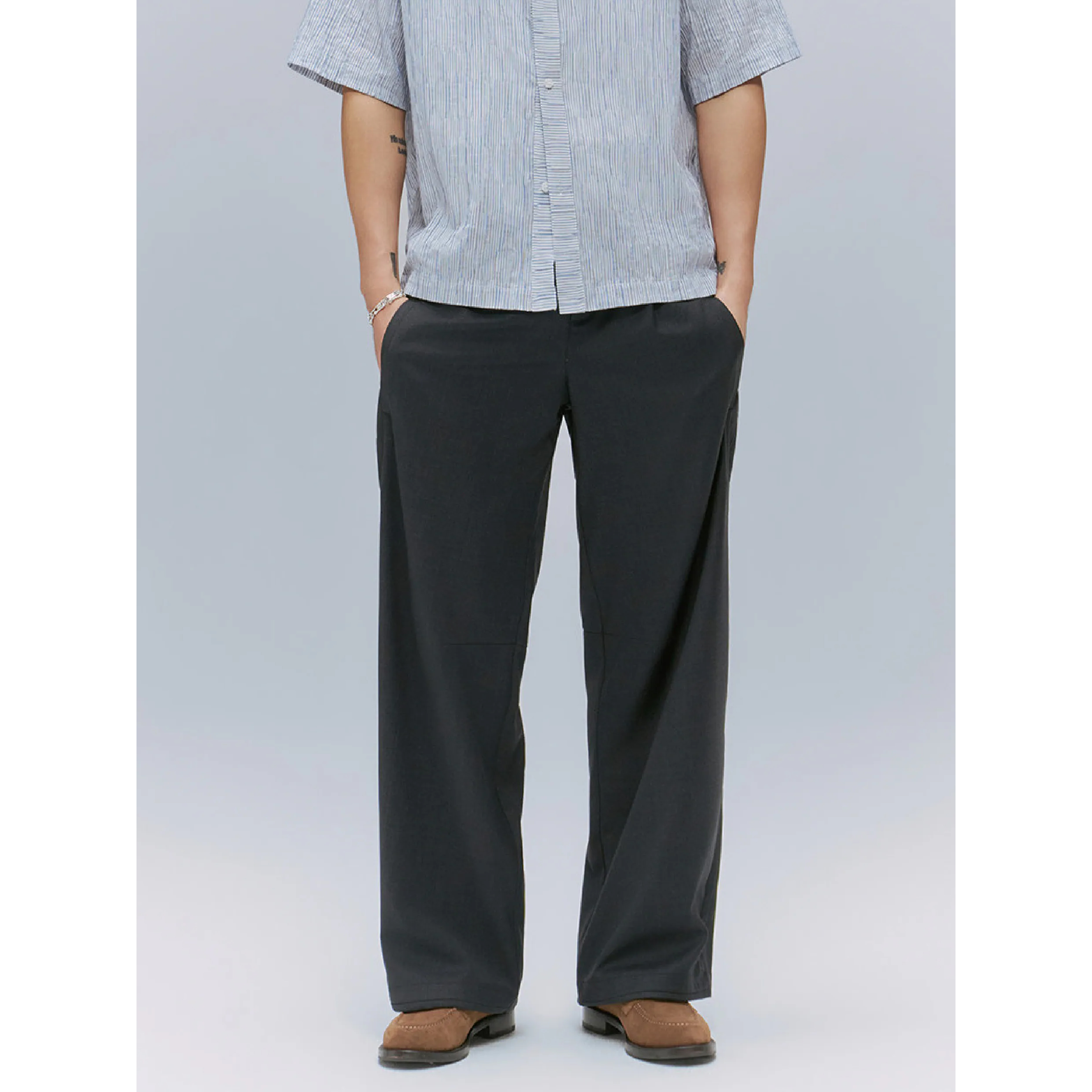 TANOXI Worsted Wool Easy Pants 輕紡羊毛 休閒長褲 [TNX-P406]