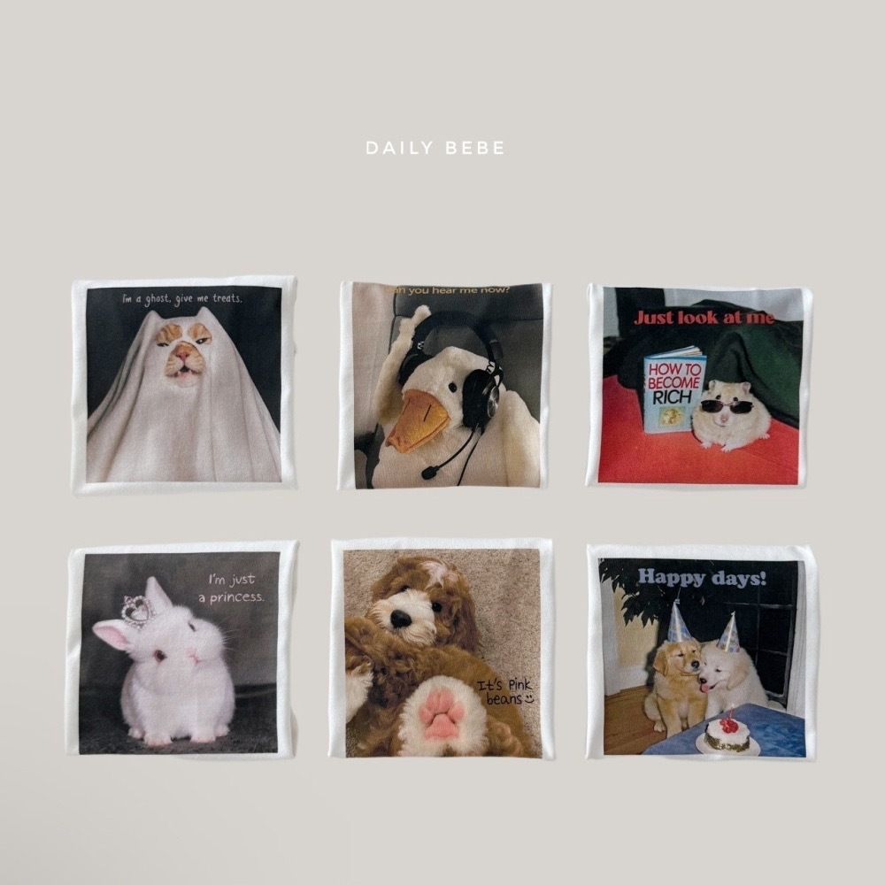 Dailybebe 小動物寬鬆 tee / 6色