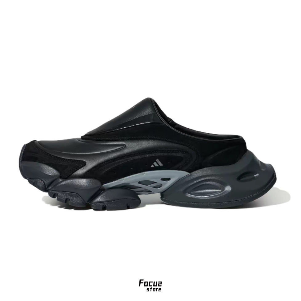 【Focus Store】預購 Adidas XLG Runner Mule FOS "Leather Black" 皮革黑 LC3789