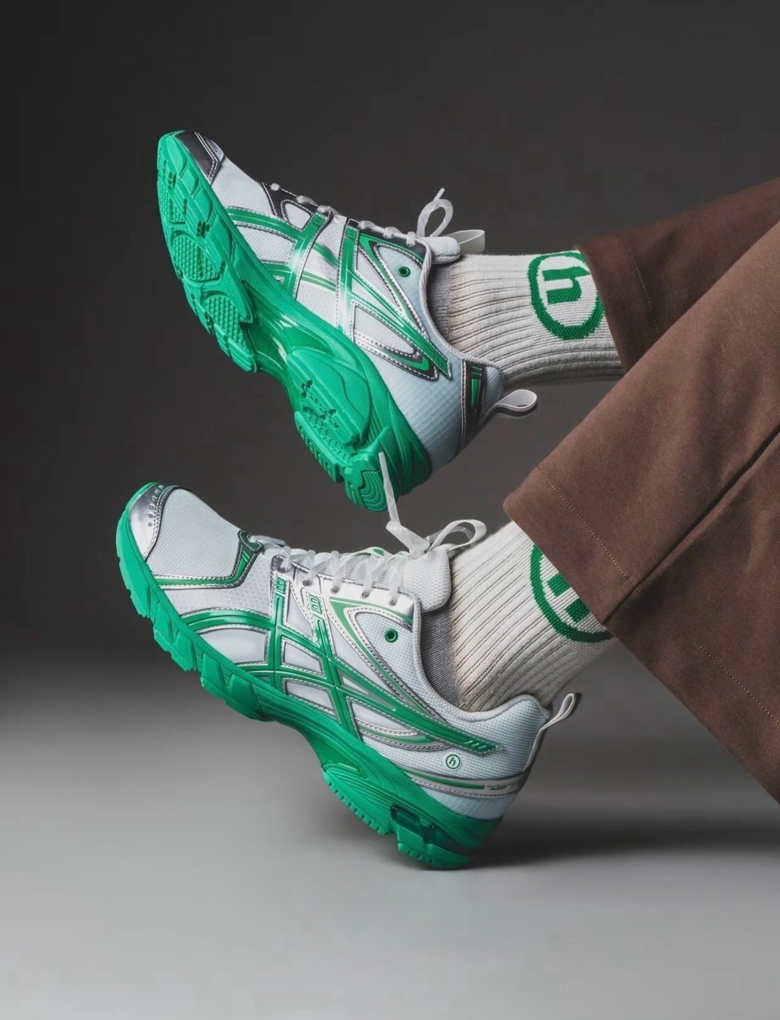 <聯名會太扯嗎!?🤔> HIDDEN.NY x ASICS GEL-DS TRAINER 14 Dawn 白銀綠