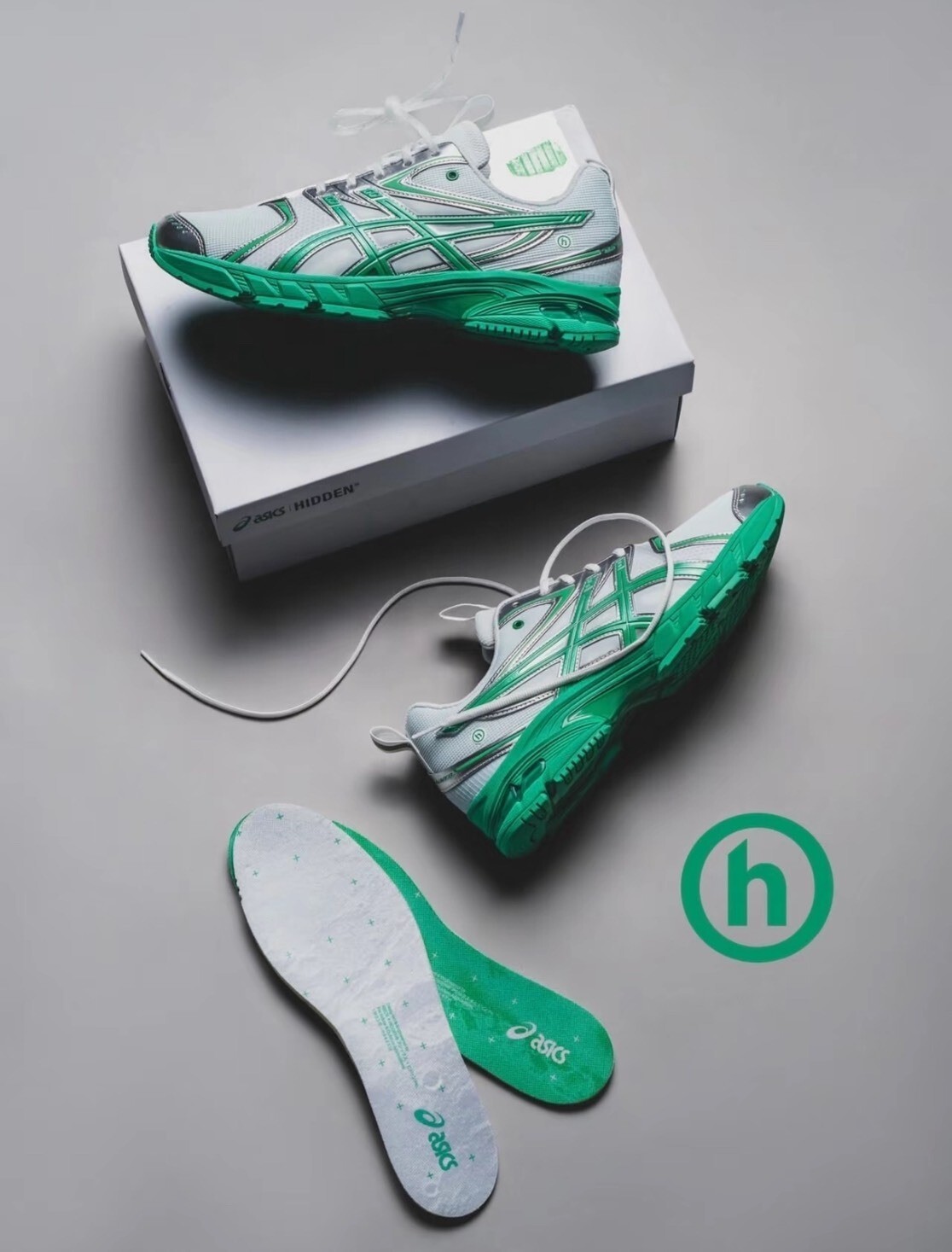 <聯名會太扯嗎!?🤔> HIDDEN.NY x ASICS GEL-DS TRAINER 14 Dawn 白銀綠