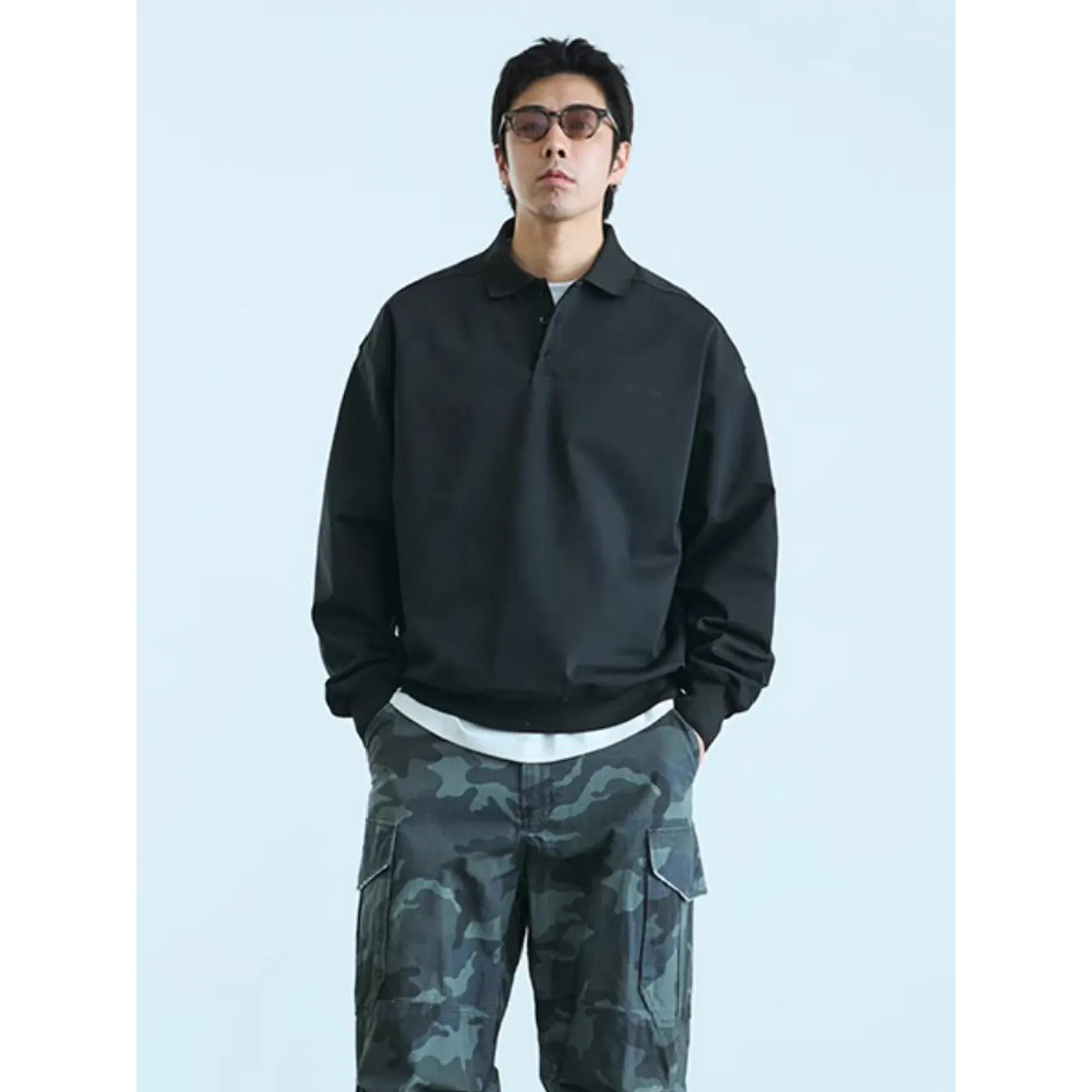 TANOXI Roman Cotton Polo LS 羅馬棉Polo衫 [TNX-JS06]