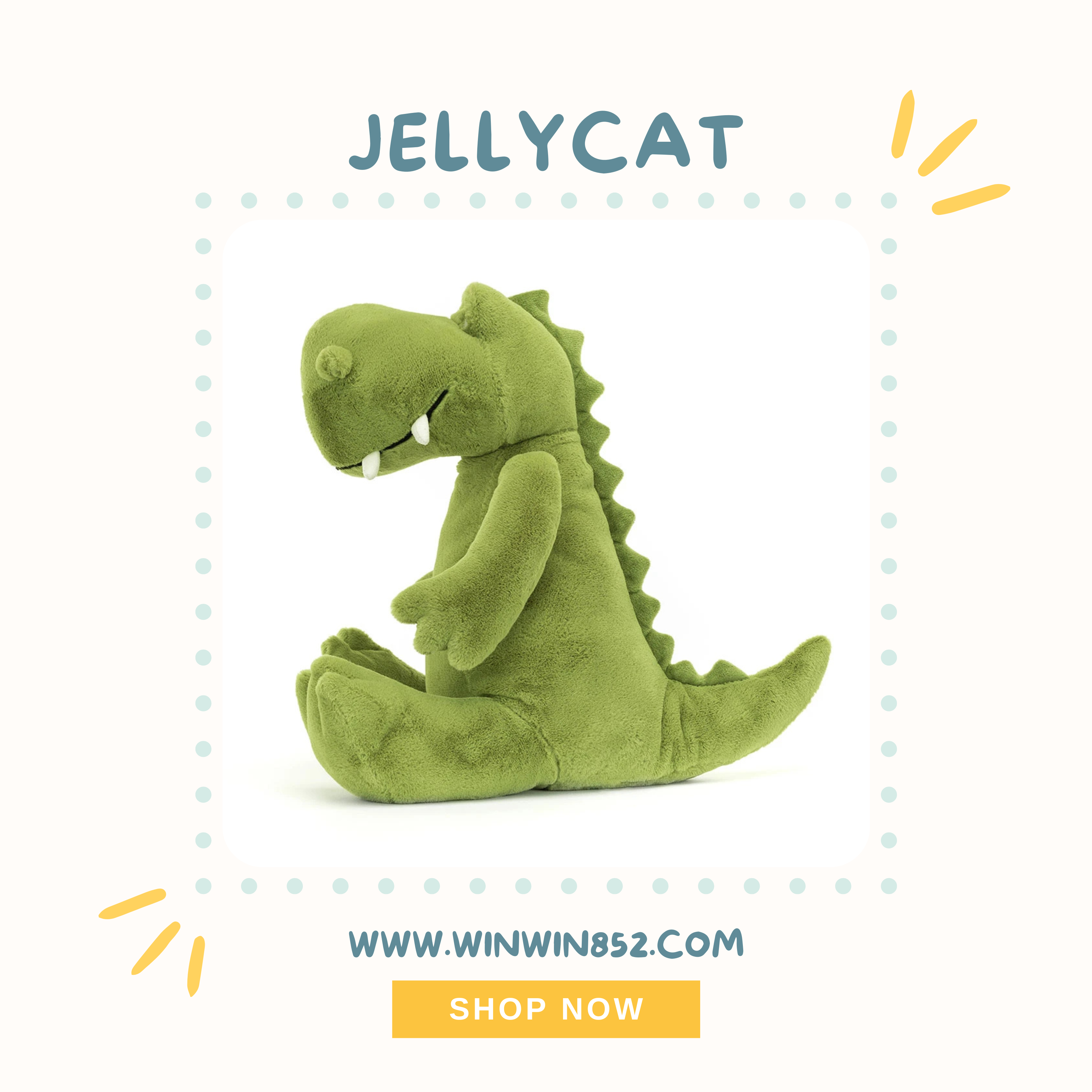 Jellycat Bryno Dino