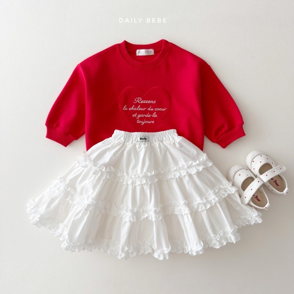 Dailybebe 愛心刺繡衛衣 / 3色