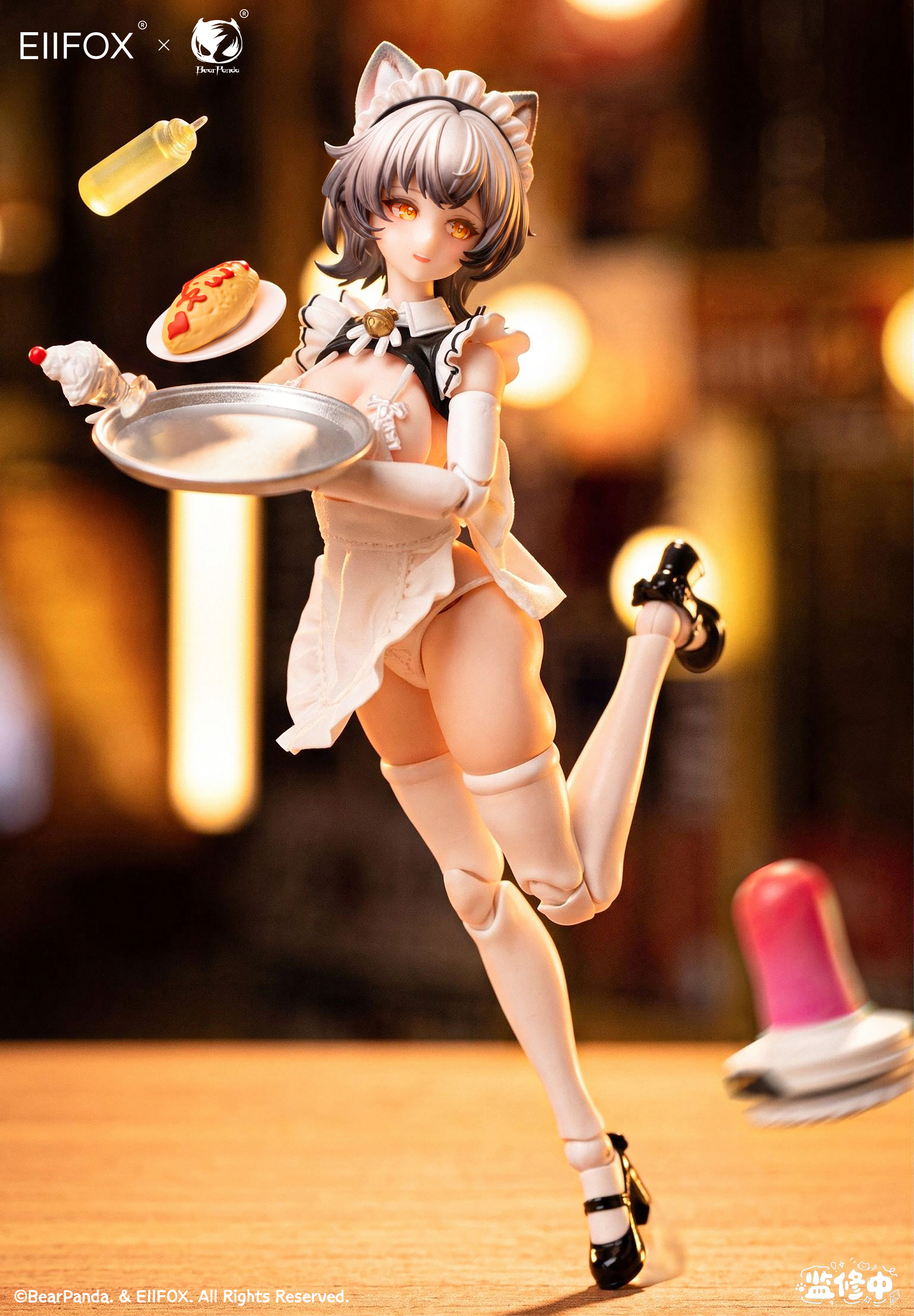 EIIFOX×BearPanda 1/12 貓女僕 小布丁 特典版