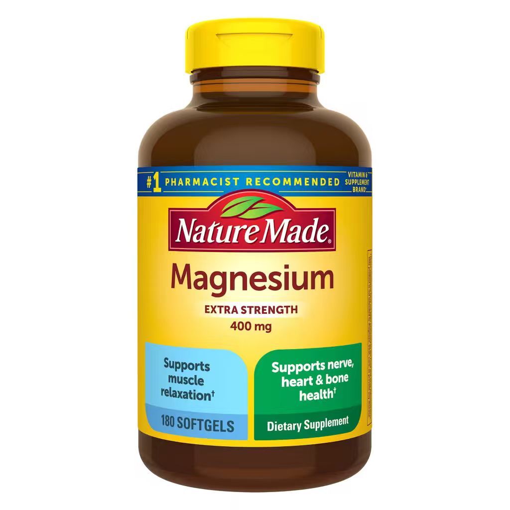 【預購】Nature Made H0822124 高強度鎂軟膠囊 (400mg/180粒裝)