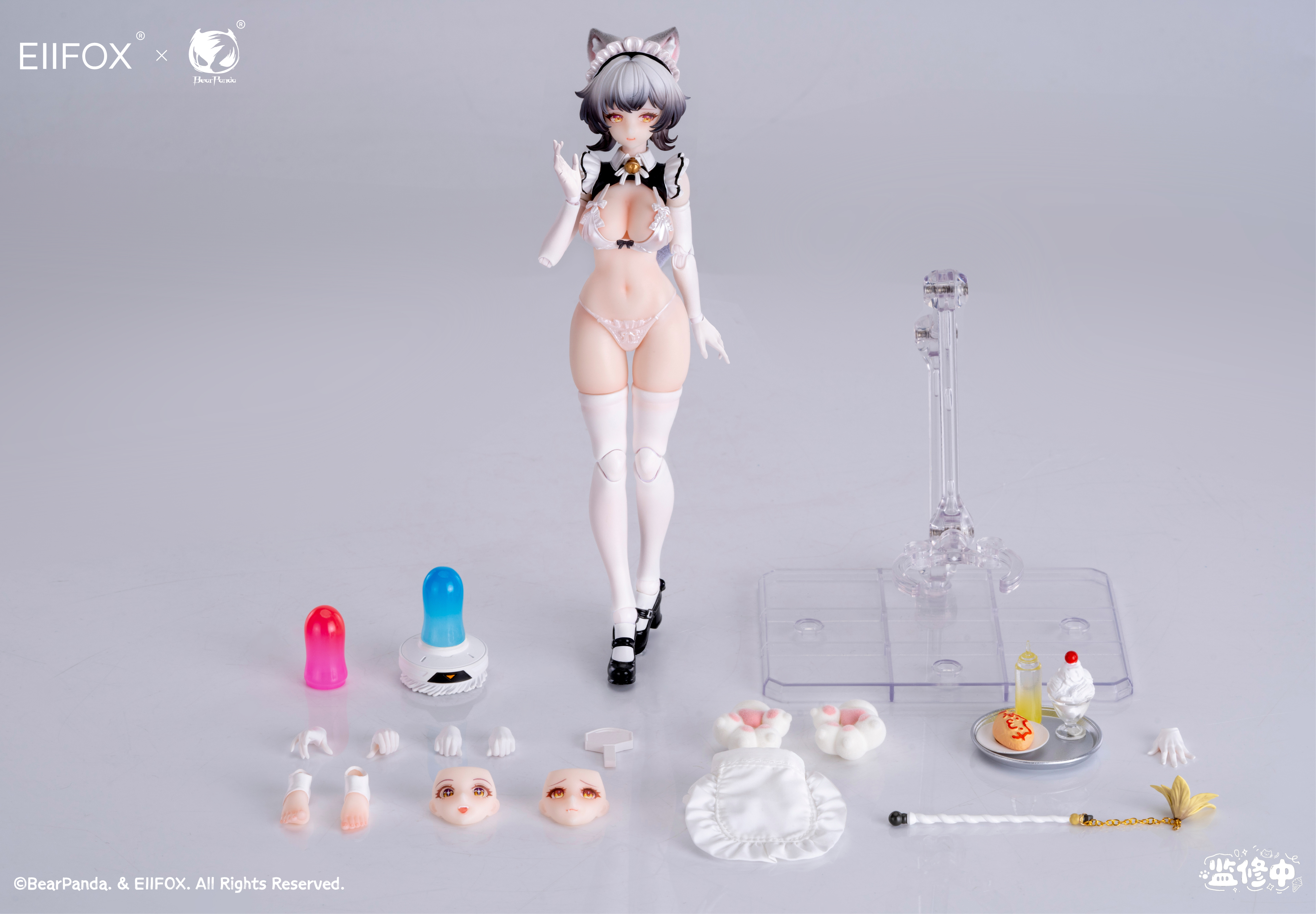 EIIFOX×BearPanda 1/12 貓女僕 小布丁 特典版