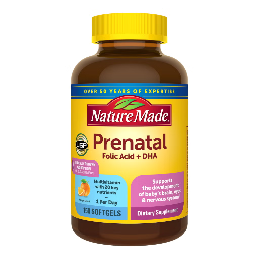 【預購】Nature Made H0822127 孕婦葉酸DHA軟膠囊 (150粒裝)