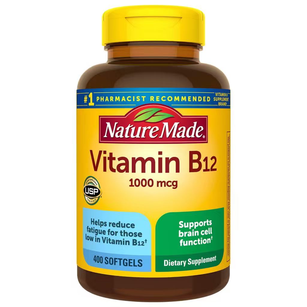 【預購】Nature Made H0822128 維他命B12軟膠囊 (1000mcg/400粒裝)