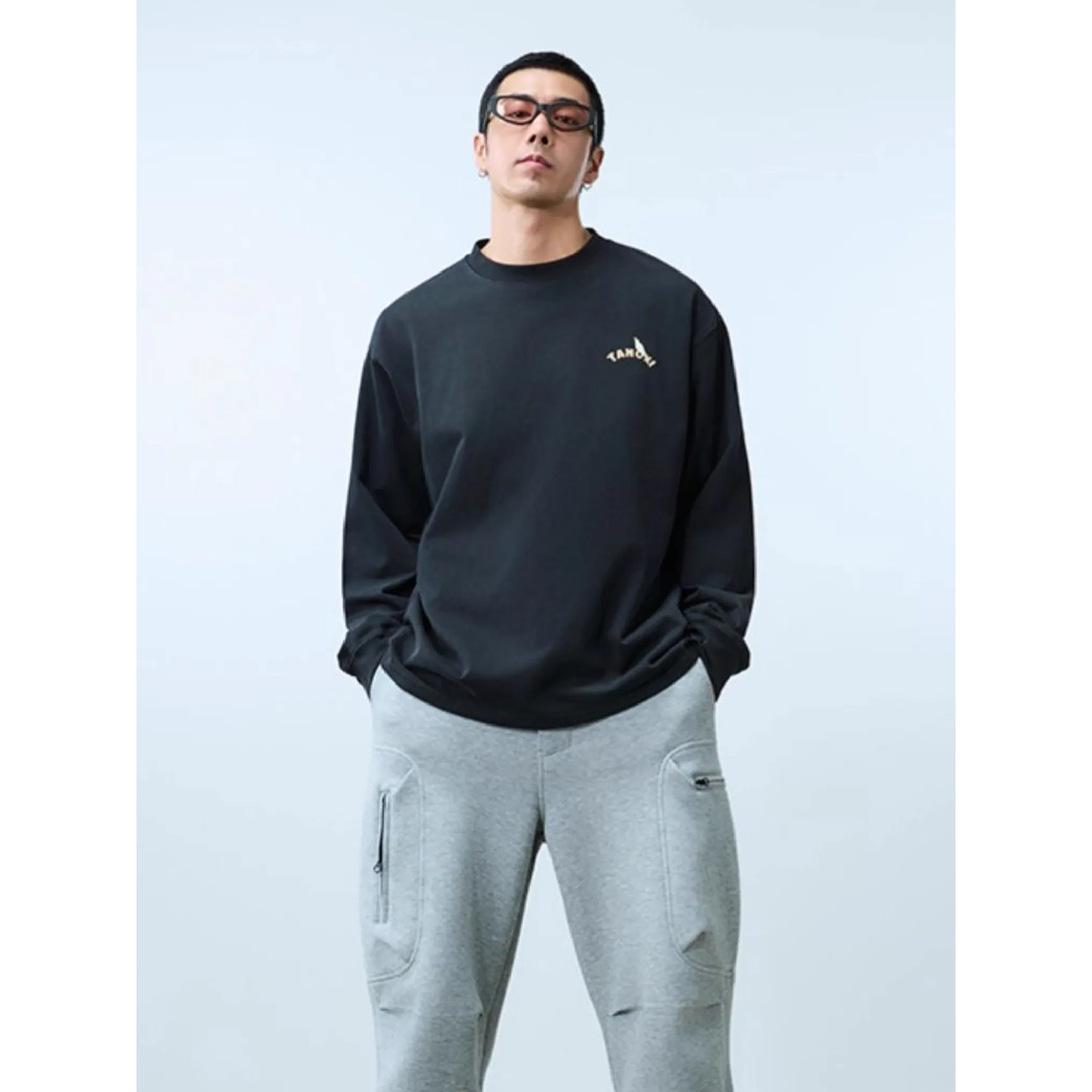 TANOXI Forest Washed LS Tee 水洗做舊 噴砂長袖Tee [TNX-T390]