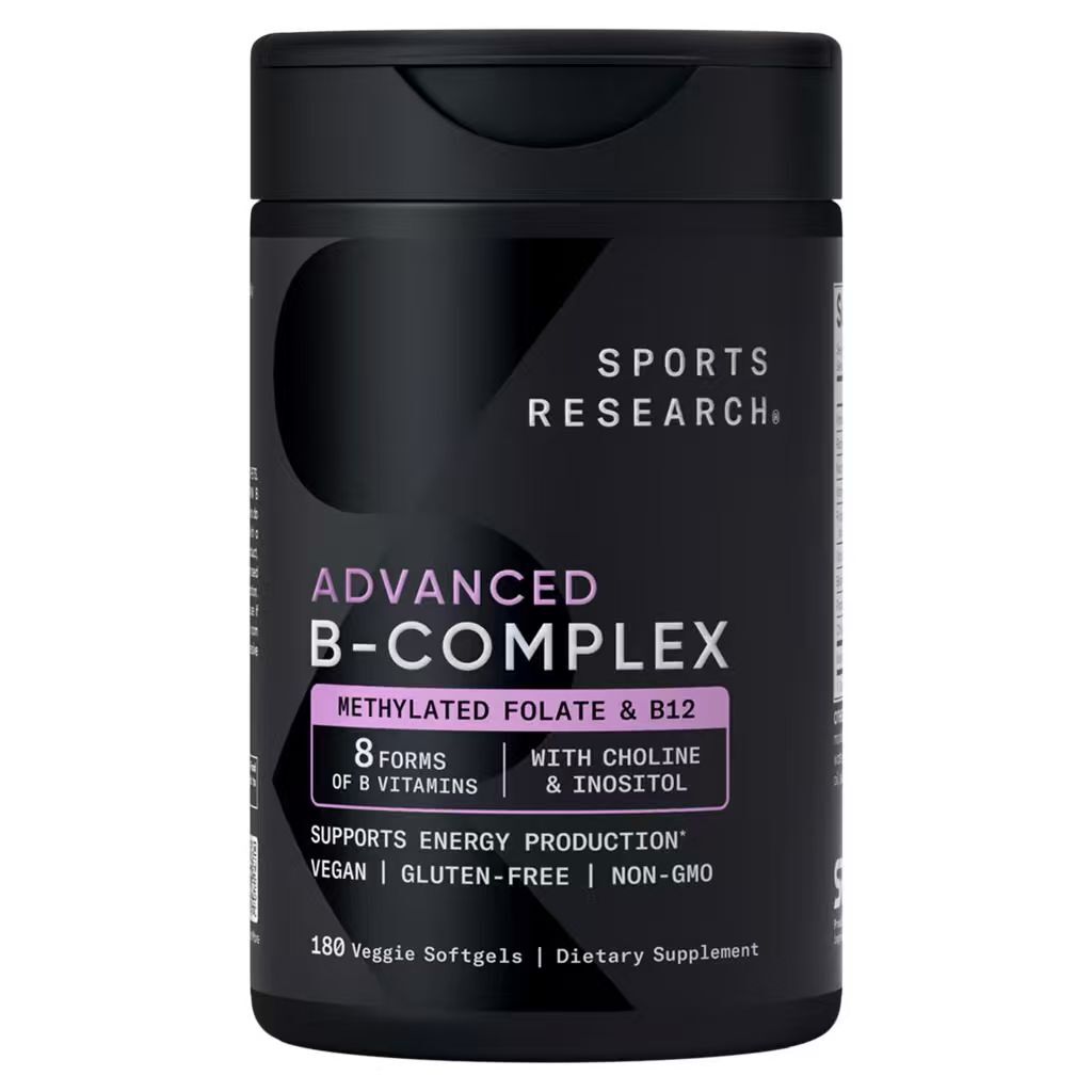 【預購】Sports Research H0822130 維他命B群素食軟膠囊 (180粒裝)