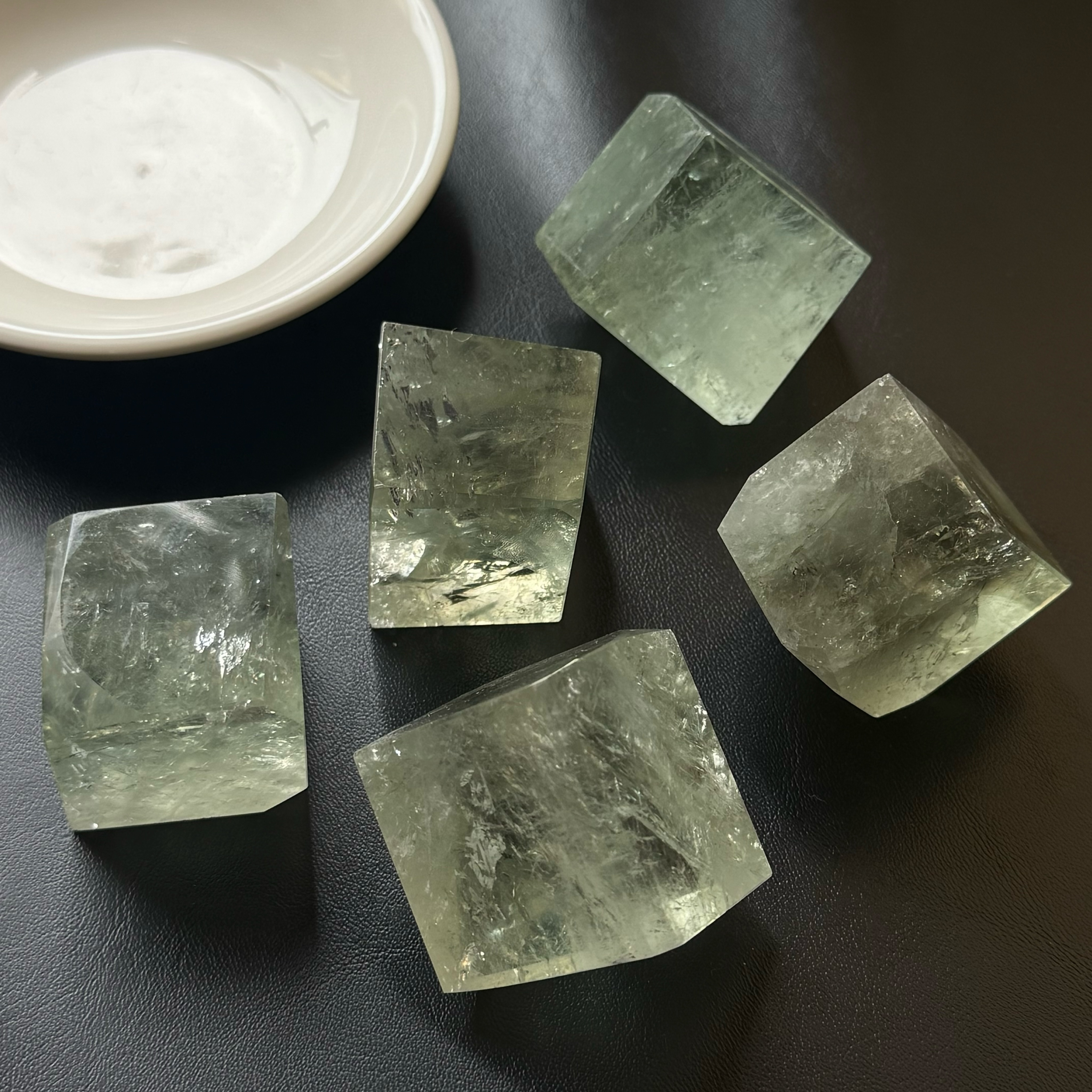 [原石] 綠水晶 方形擺飾