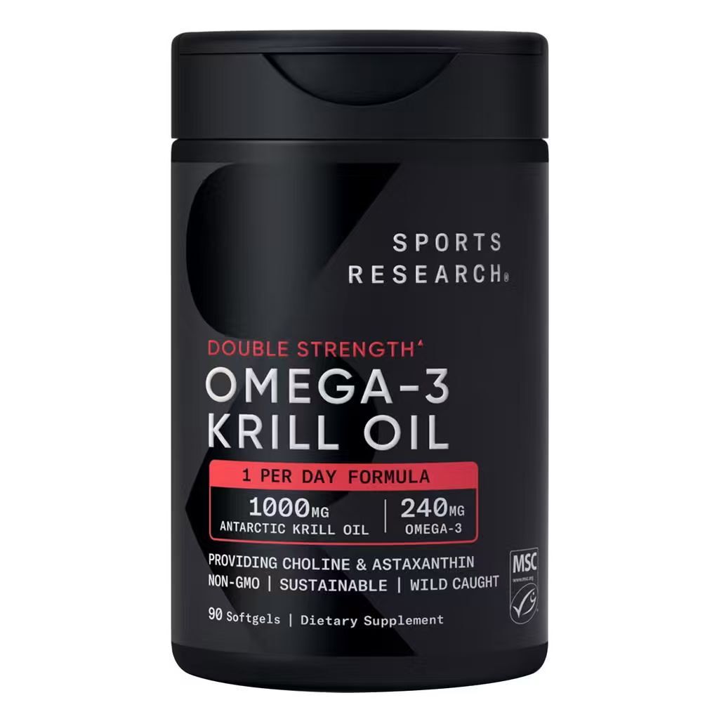 【預購】Sports Research H0822131 Omega-3 Krill Oil 軟膠囊 (90粒裝)