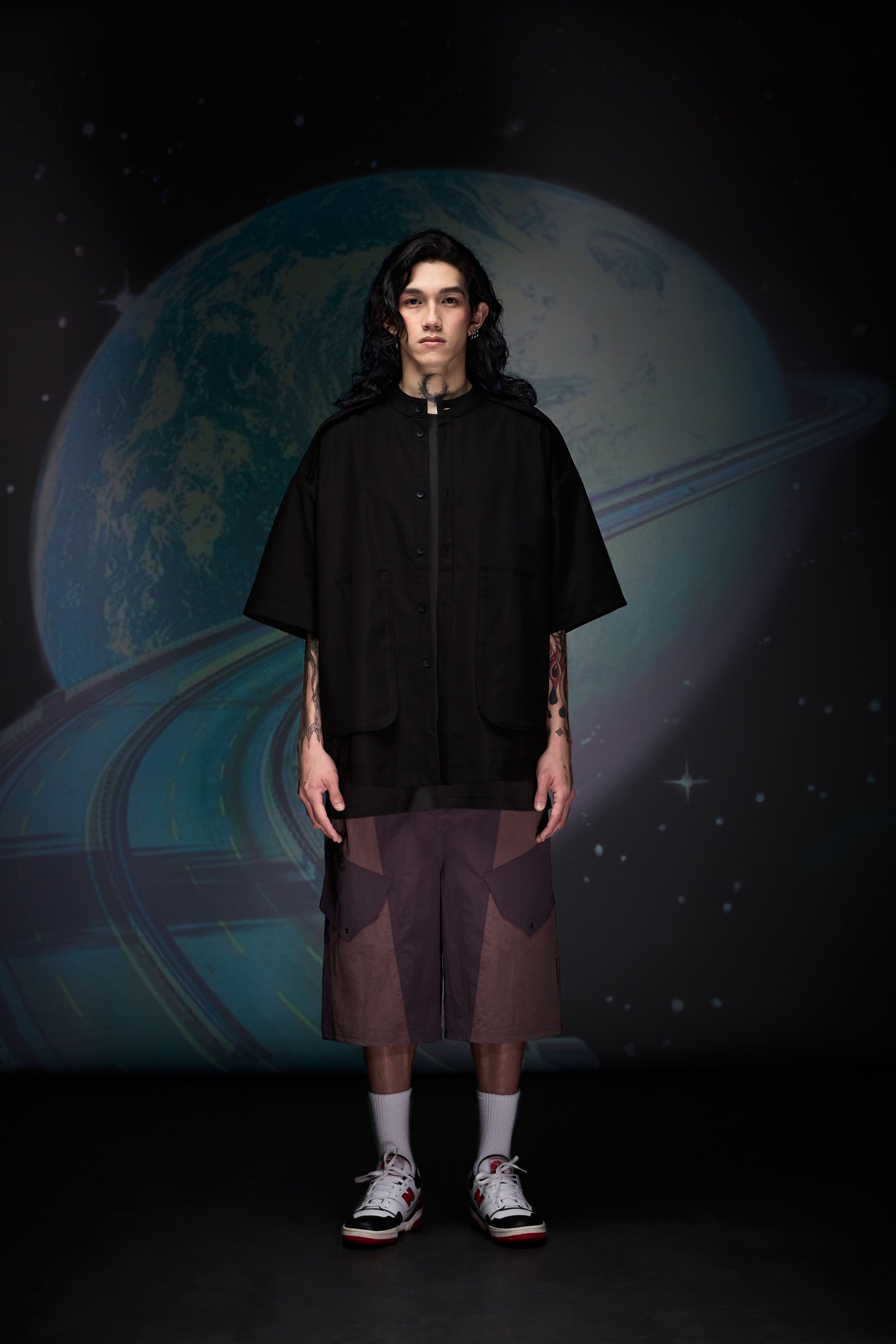 Splice Cropped Shorts