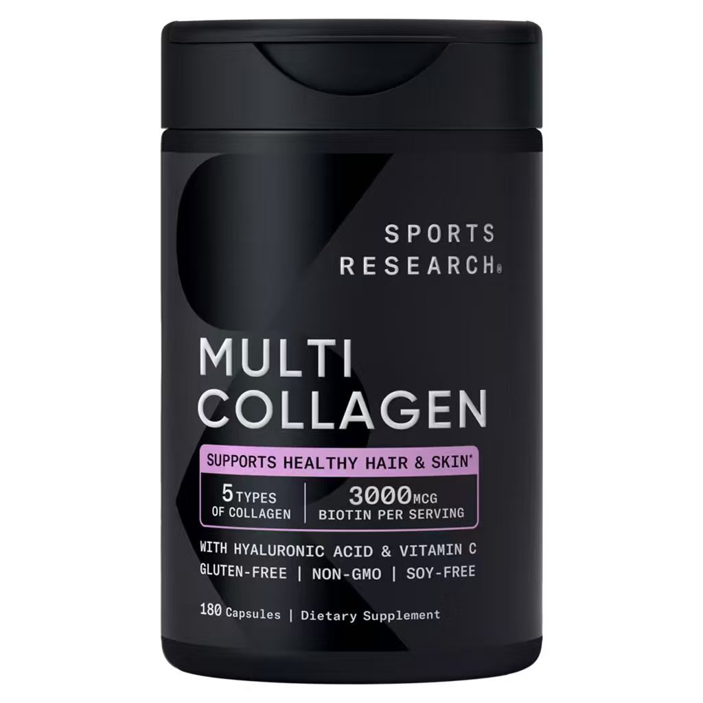 【預購】Sports Research H0822132 多重膠原蛋白膠囊 (180粒裝)