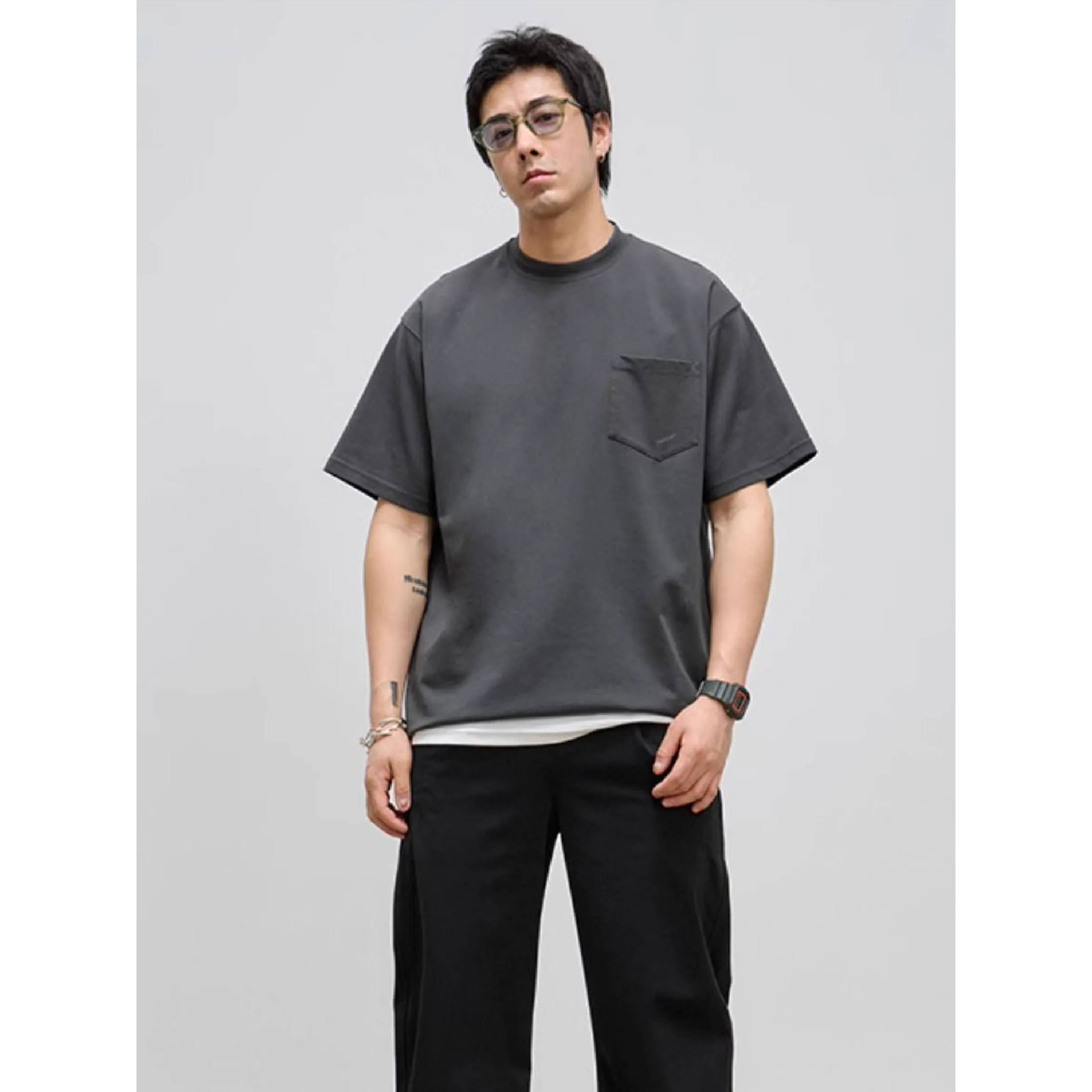 TANOXI Quick-Drying Cut Design Tee 吸濕速乾 切割短Tee [TNX-T300]